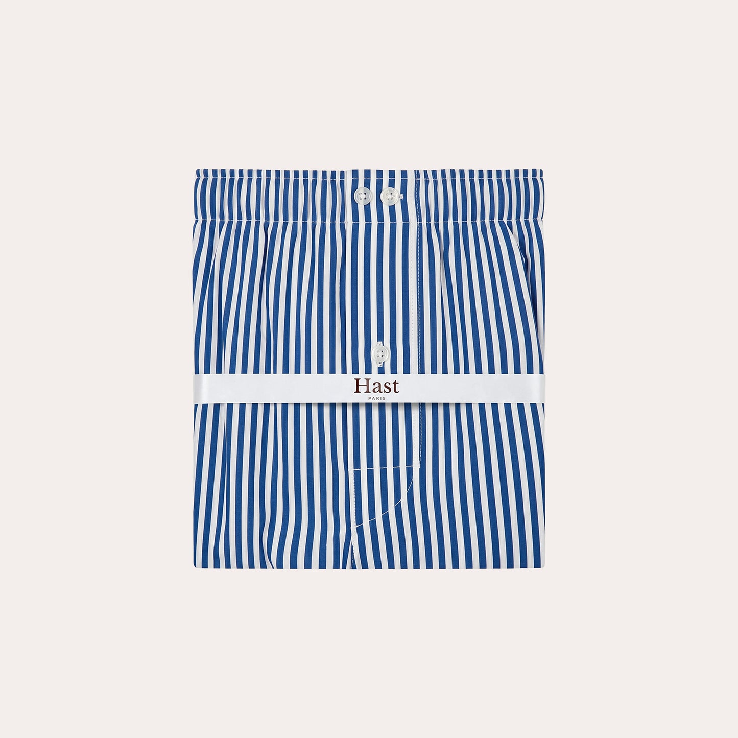 Navy striped cotton boxers