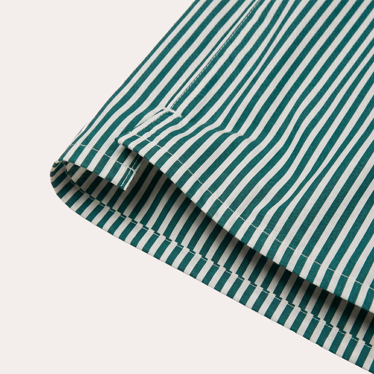 Green striped cotton boxer shorts