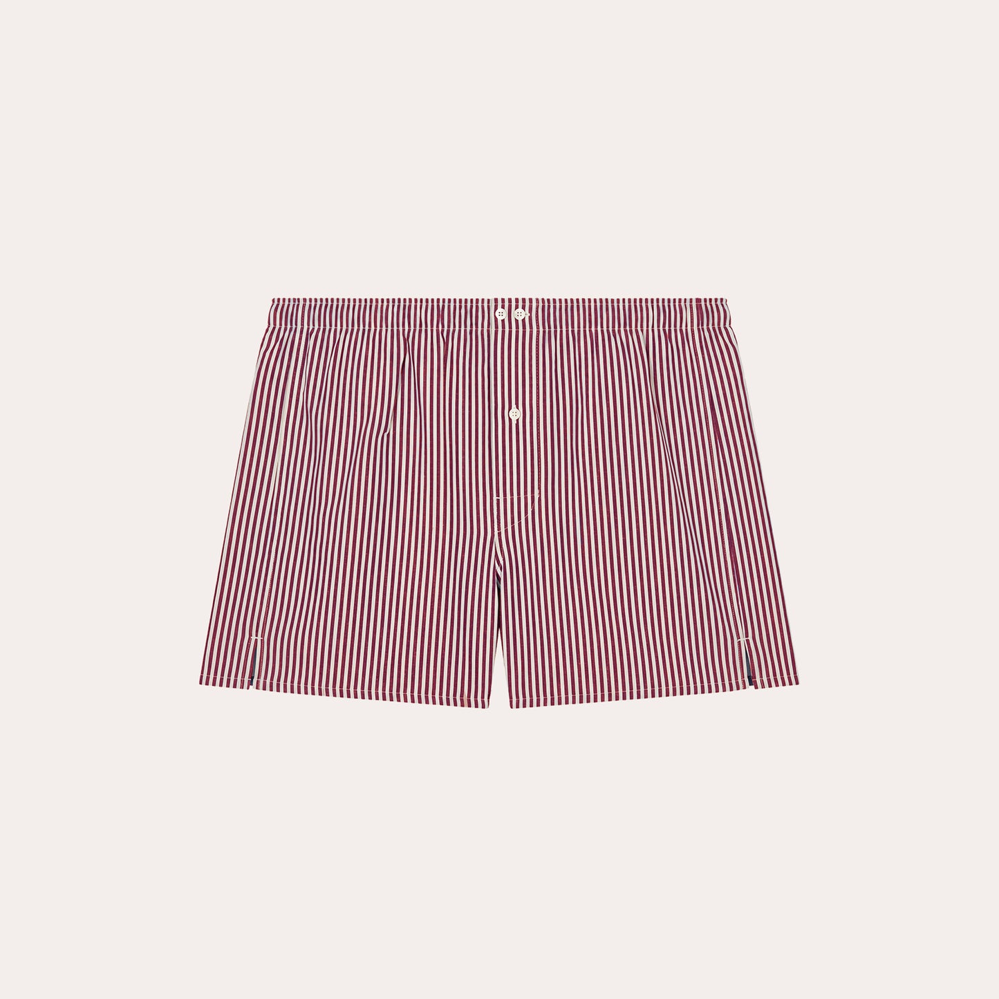 Red striped cotton boxer shorts