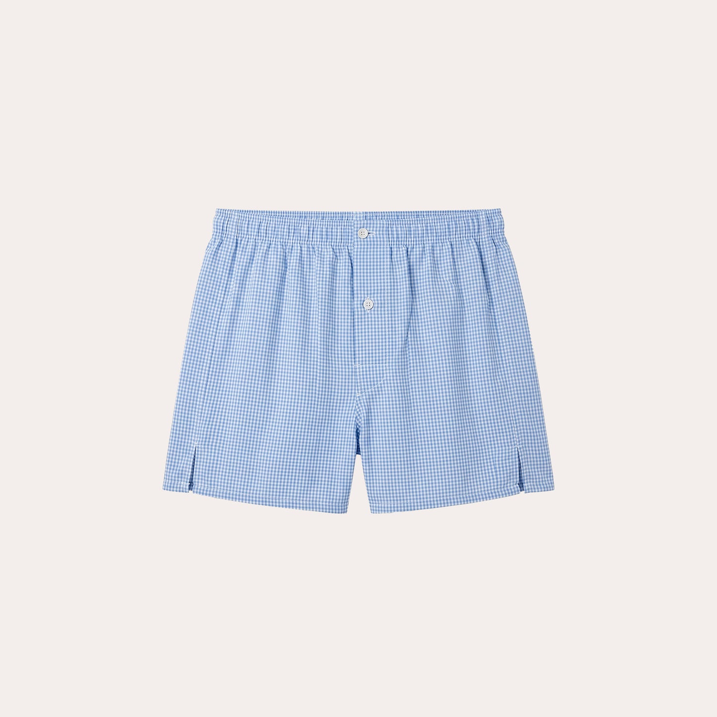 Sky blue striped cotton boxers