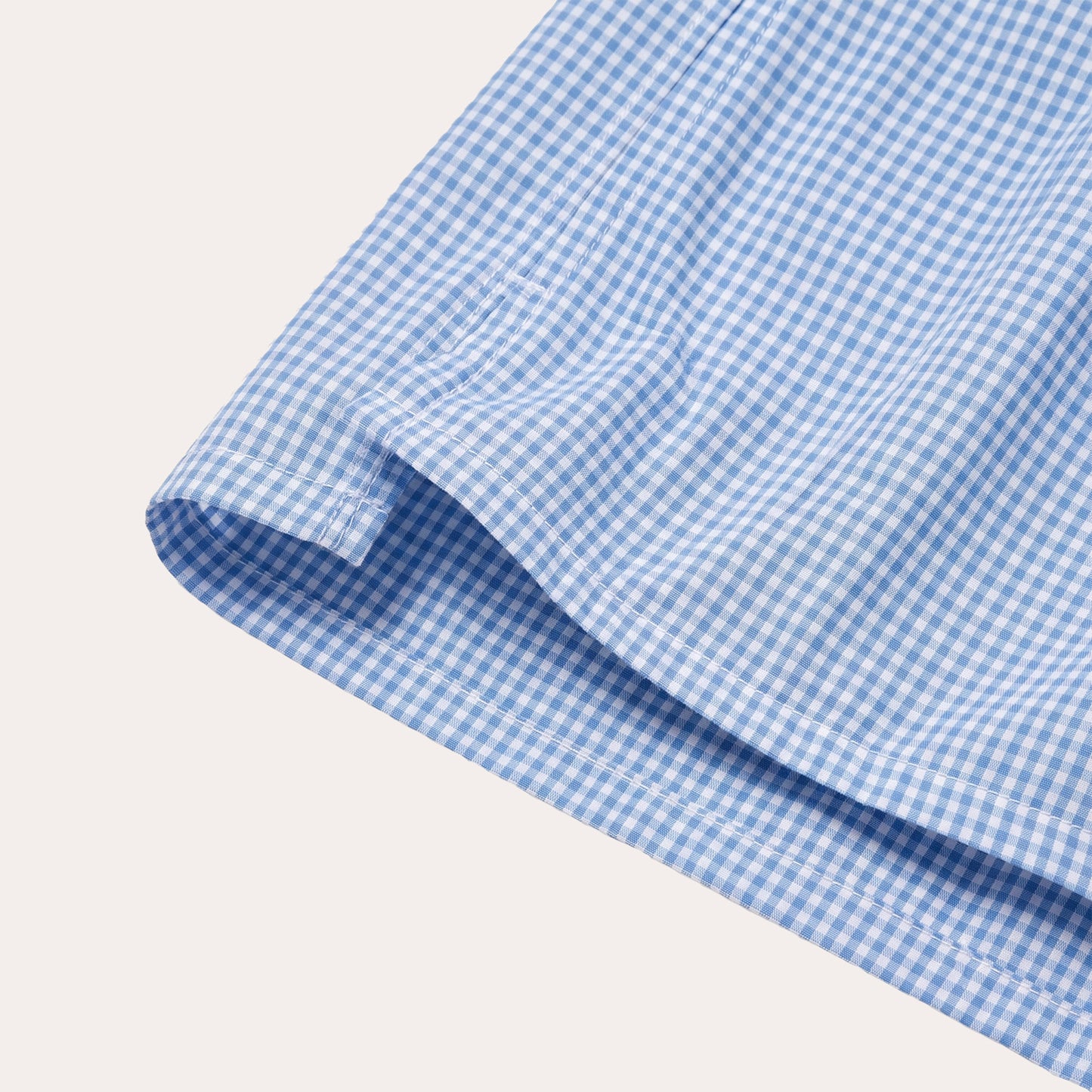 Sky blue striped cotton boxers