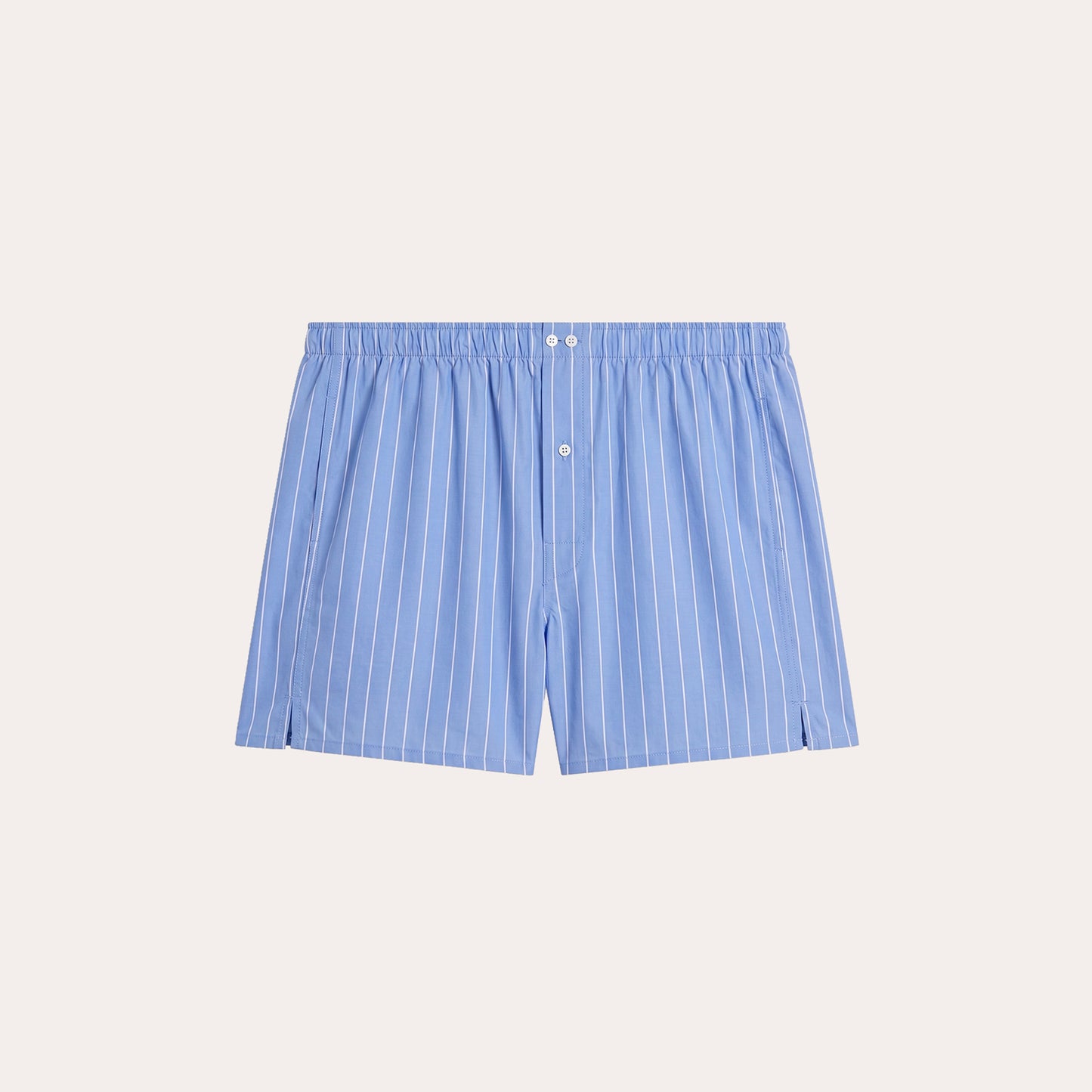 Blue striped cotton boxers