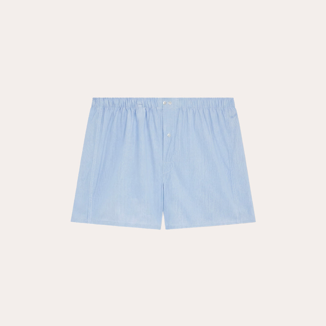 Boxershorts aus hellblauer Baumwolle