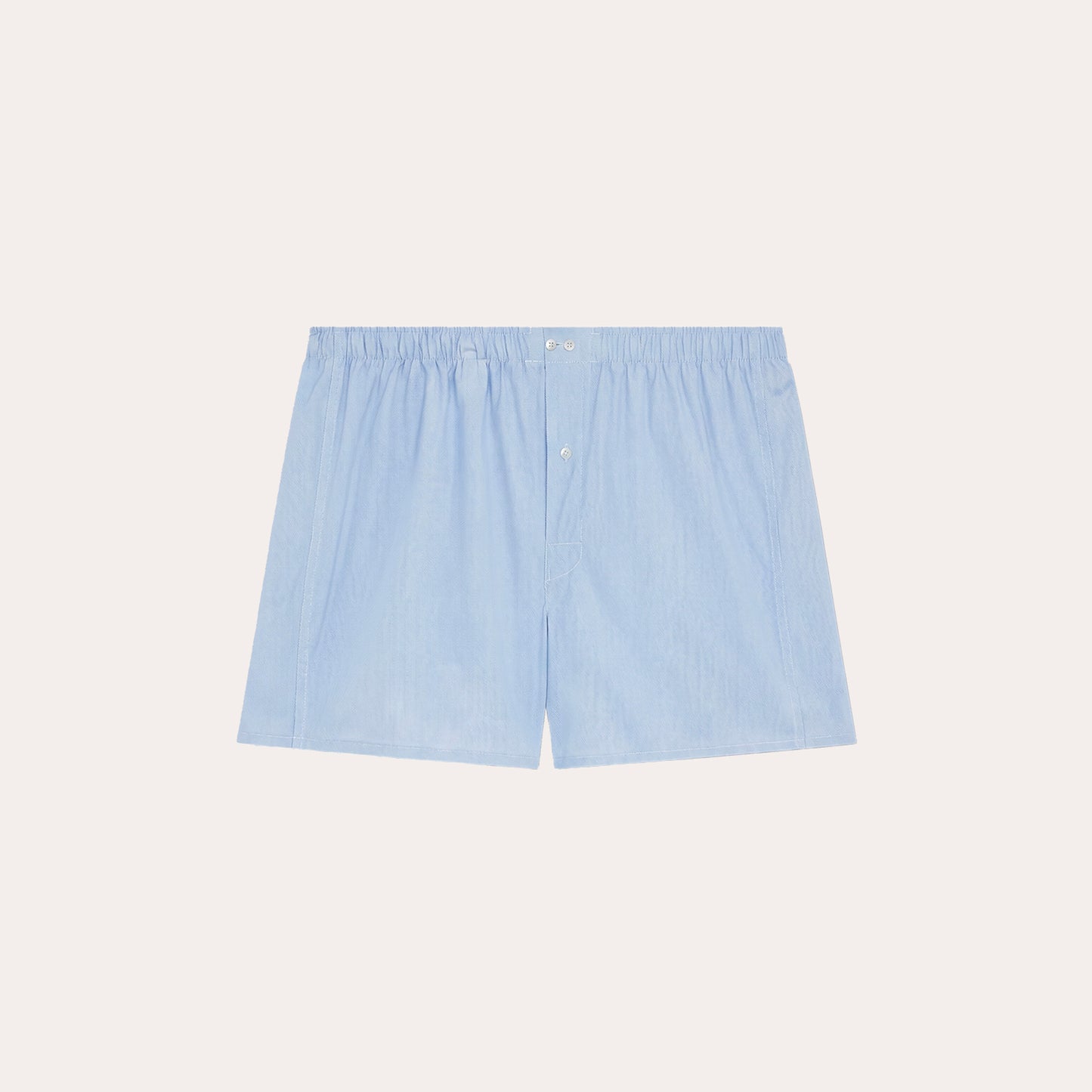 Light blue striped cotton boxer shorts