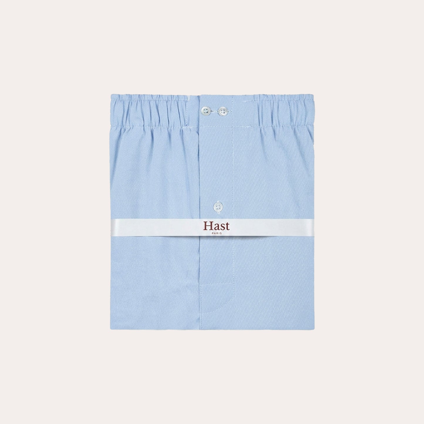 Light blue striped cotton boxer shorts