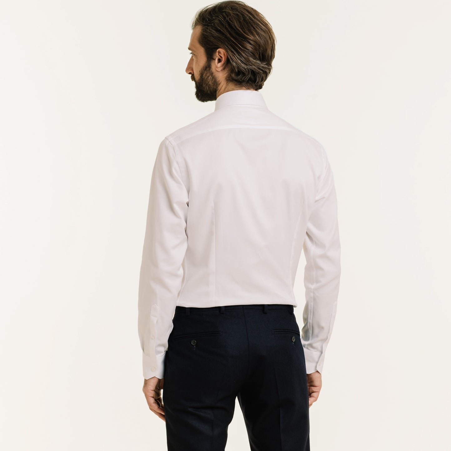 Men's White Fitted Shirt Dobby Hast Hast Paris