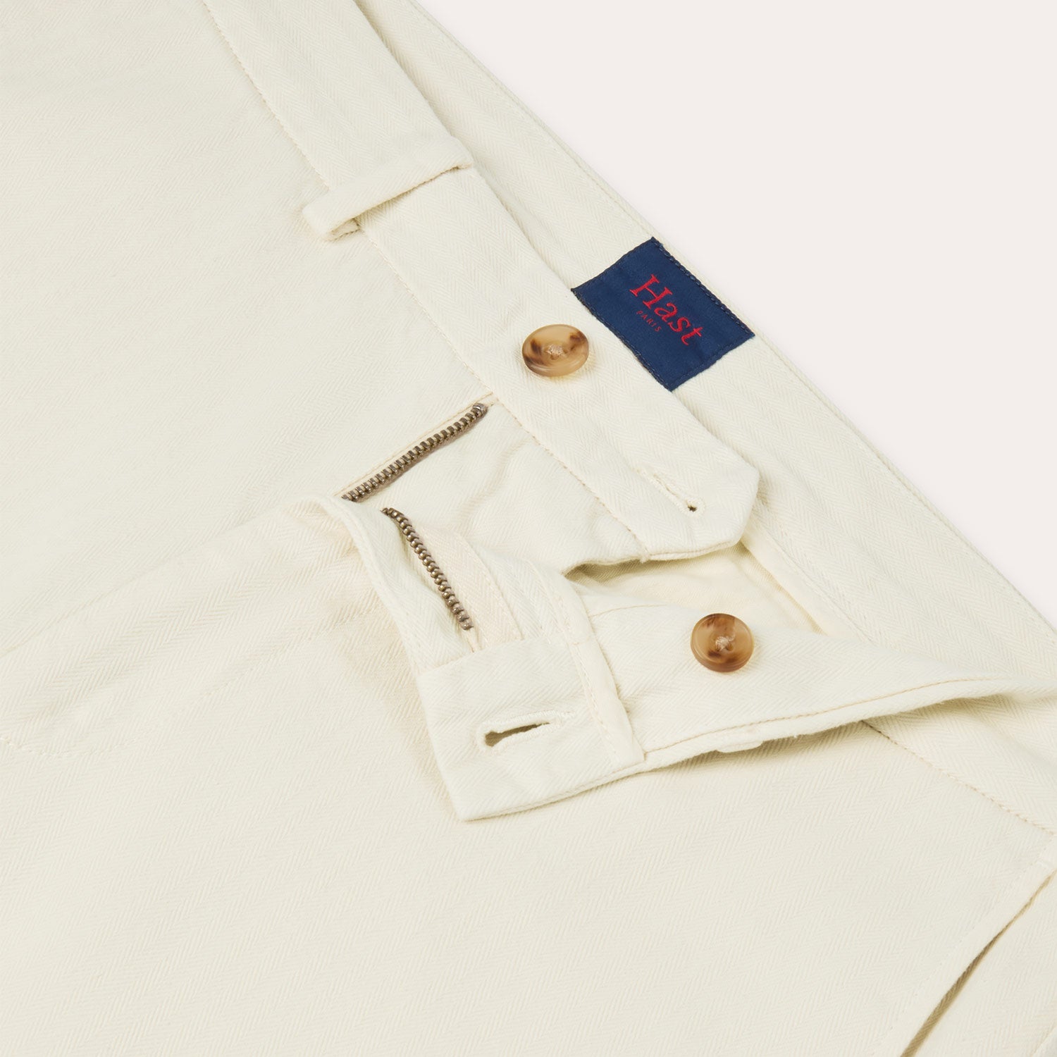 Pantalon chino en coton off white