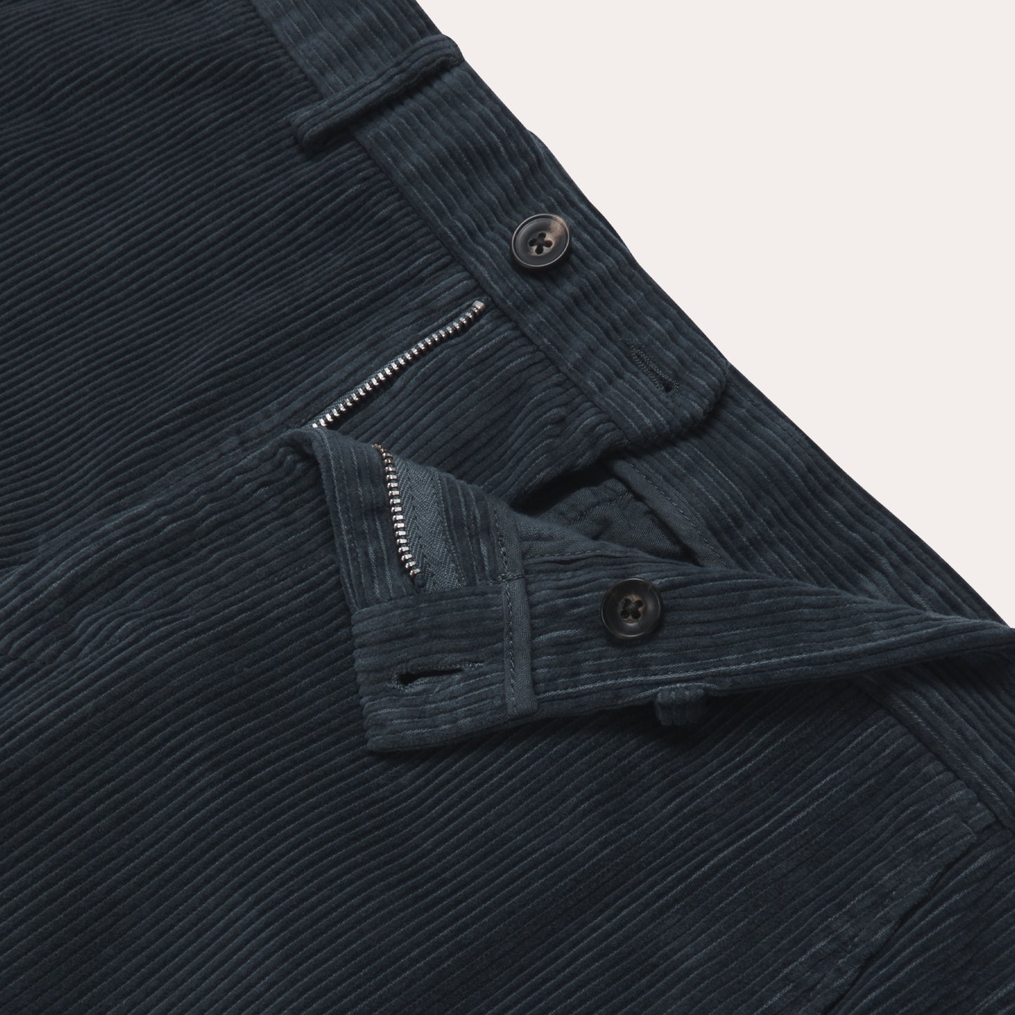 Chino en velours bleu