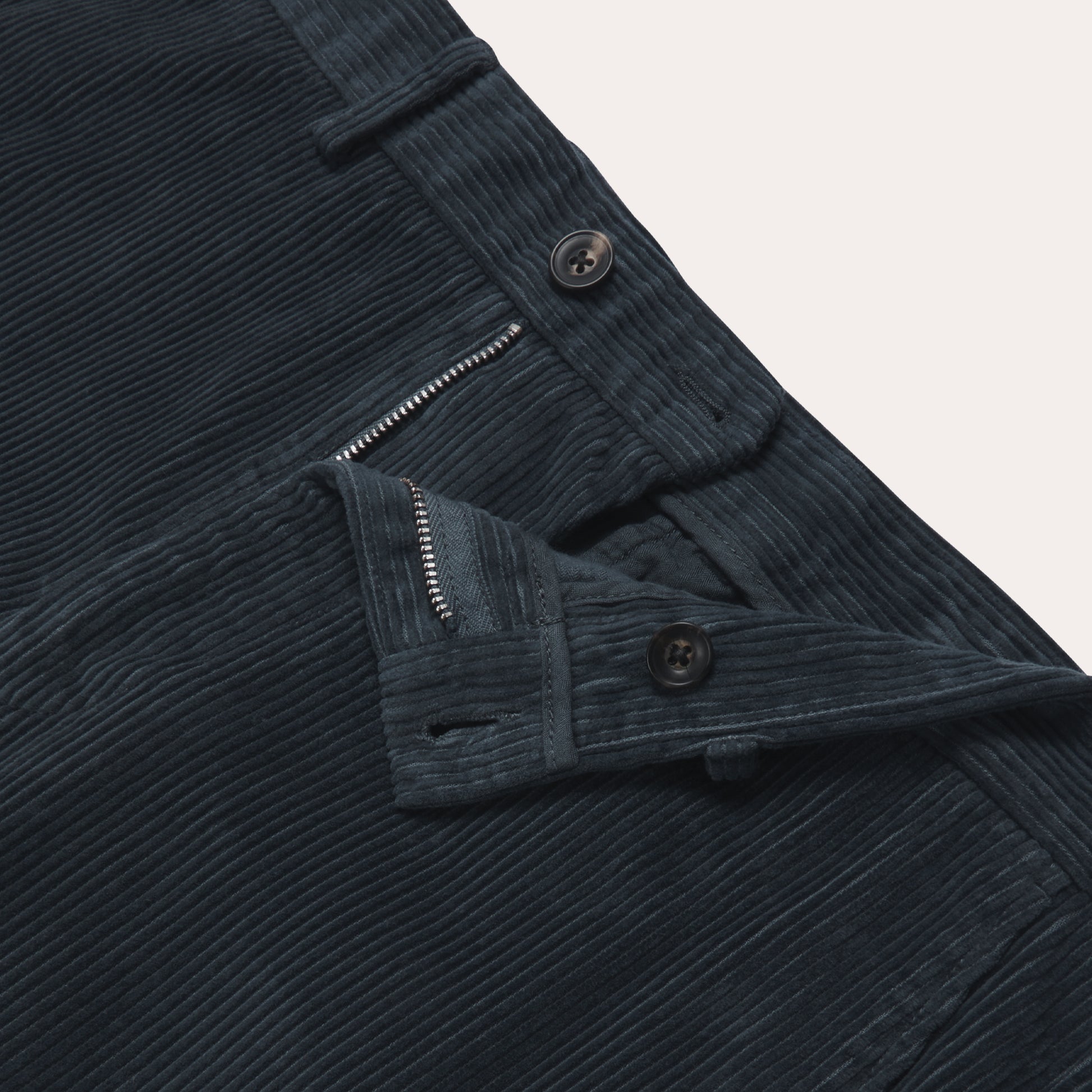 Chino en velours bleu