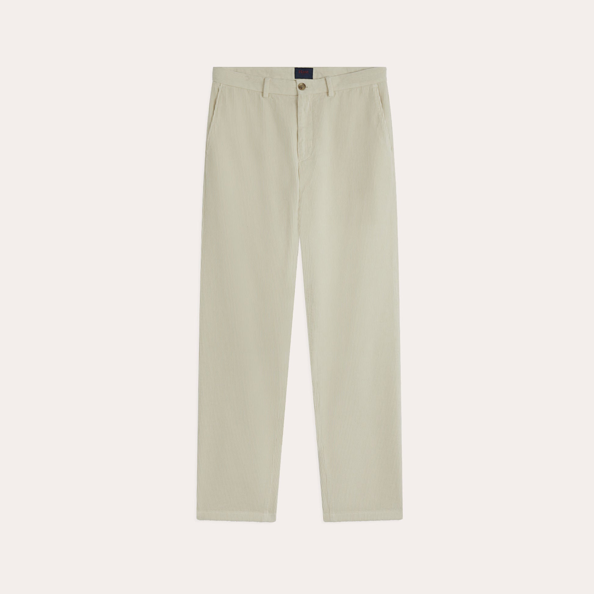 Chino en velours écru