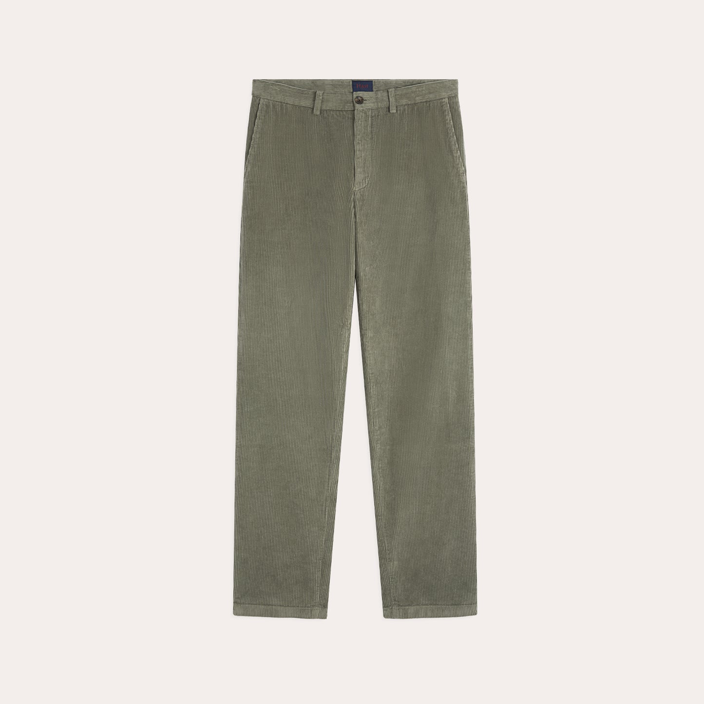 Chino en velours vert sauge
