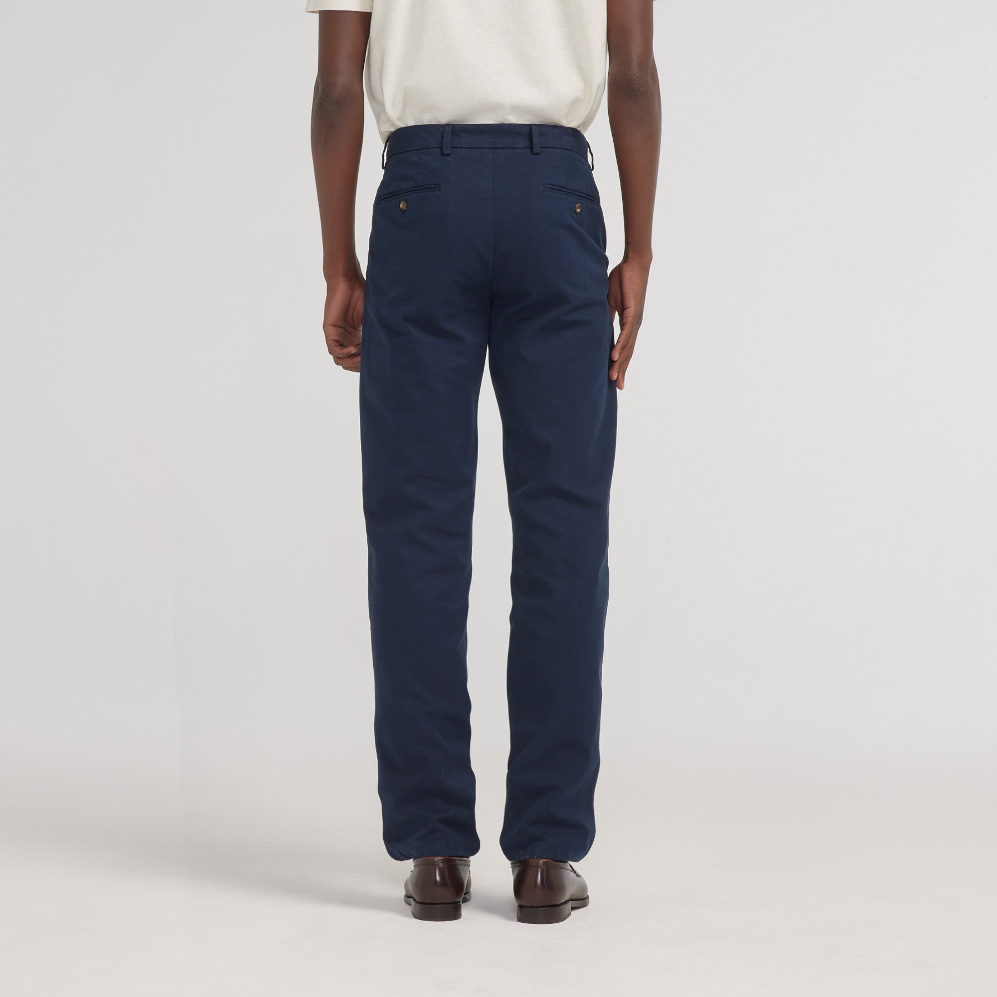 Husbands Paris High-Waisted Chino サイズ32 WIDE HIGH-WAISTED TROUSERS IN FRESCO - BLACK | Husbands Paris