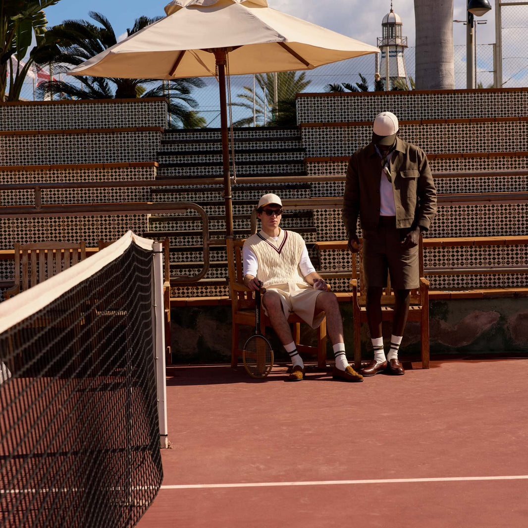 Blouson en coton kaki