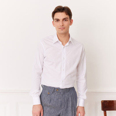 White Pima cotton shirt