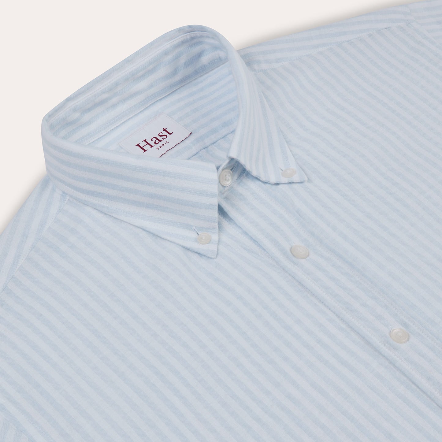 Sky blue striped cotton shirt