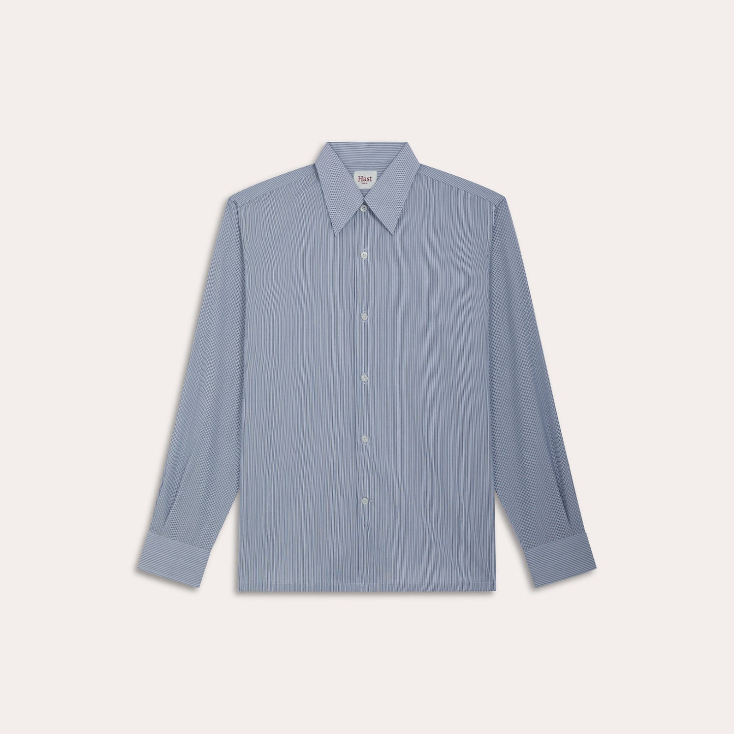 Chemise en coton rayure bleu