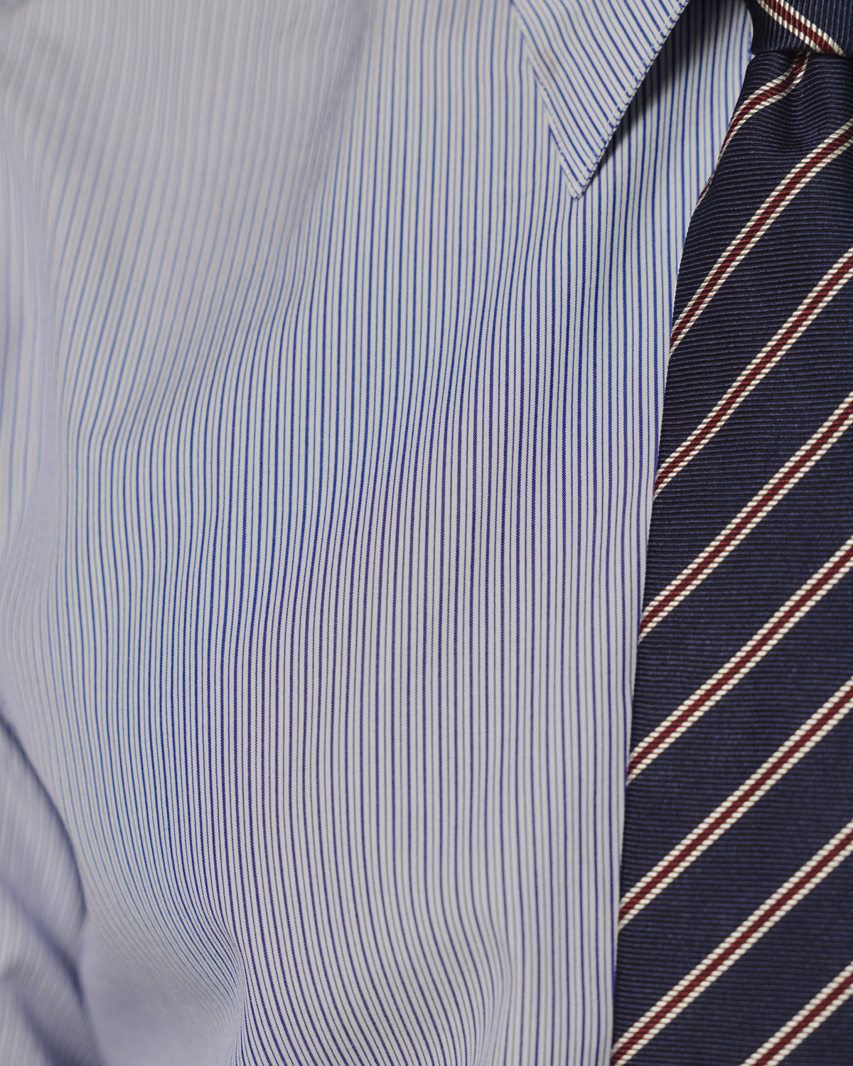 Chemise en coton rayure bleu