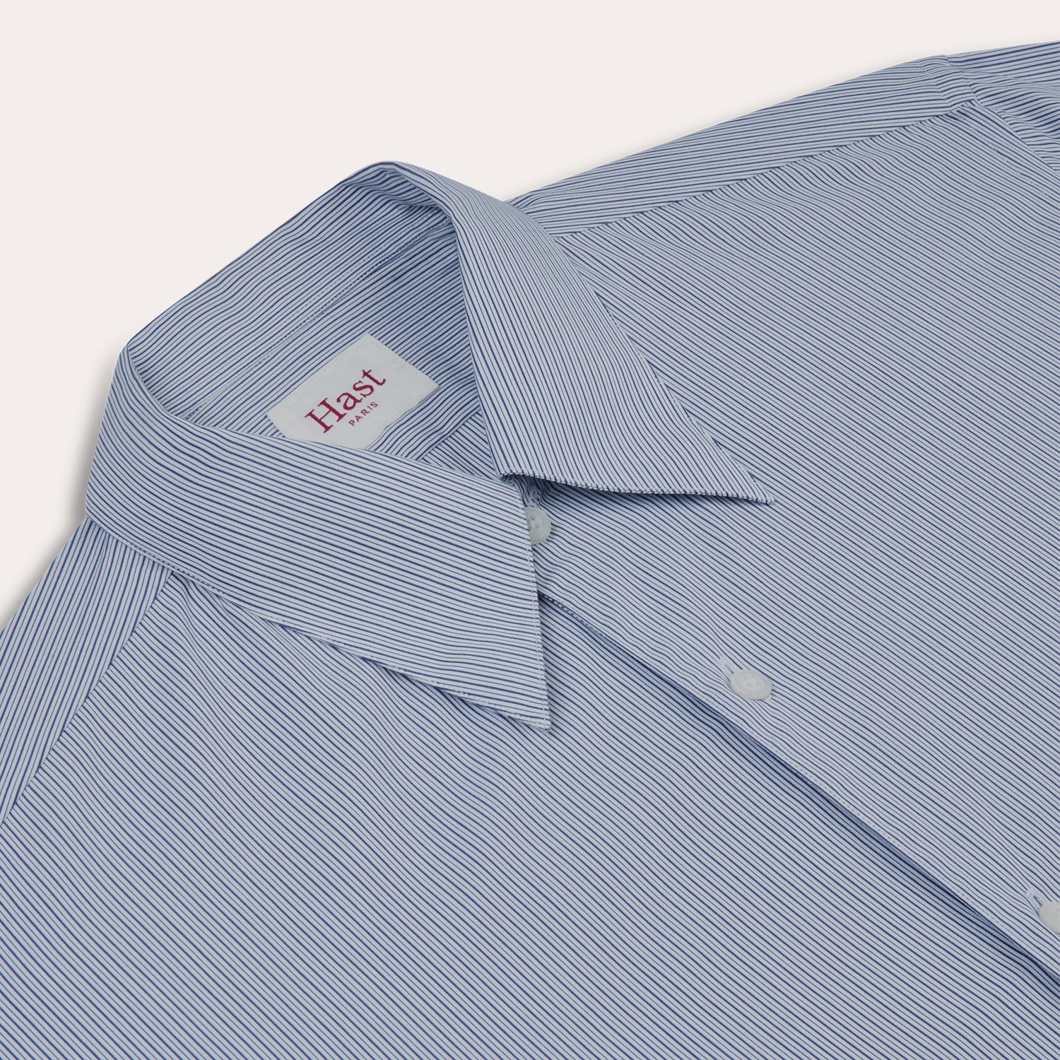 Chemise en coton rayure bleu