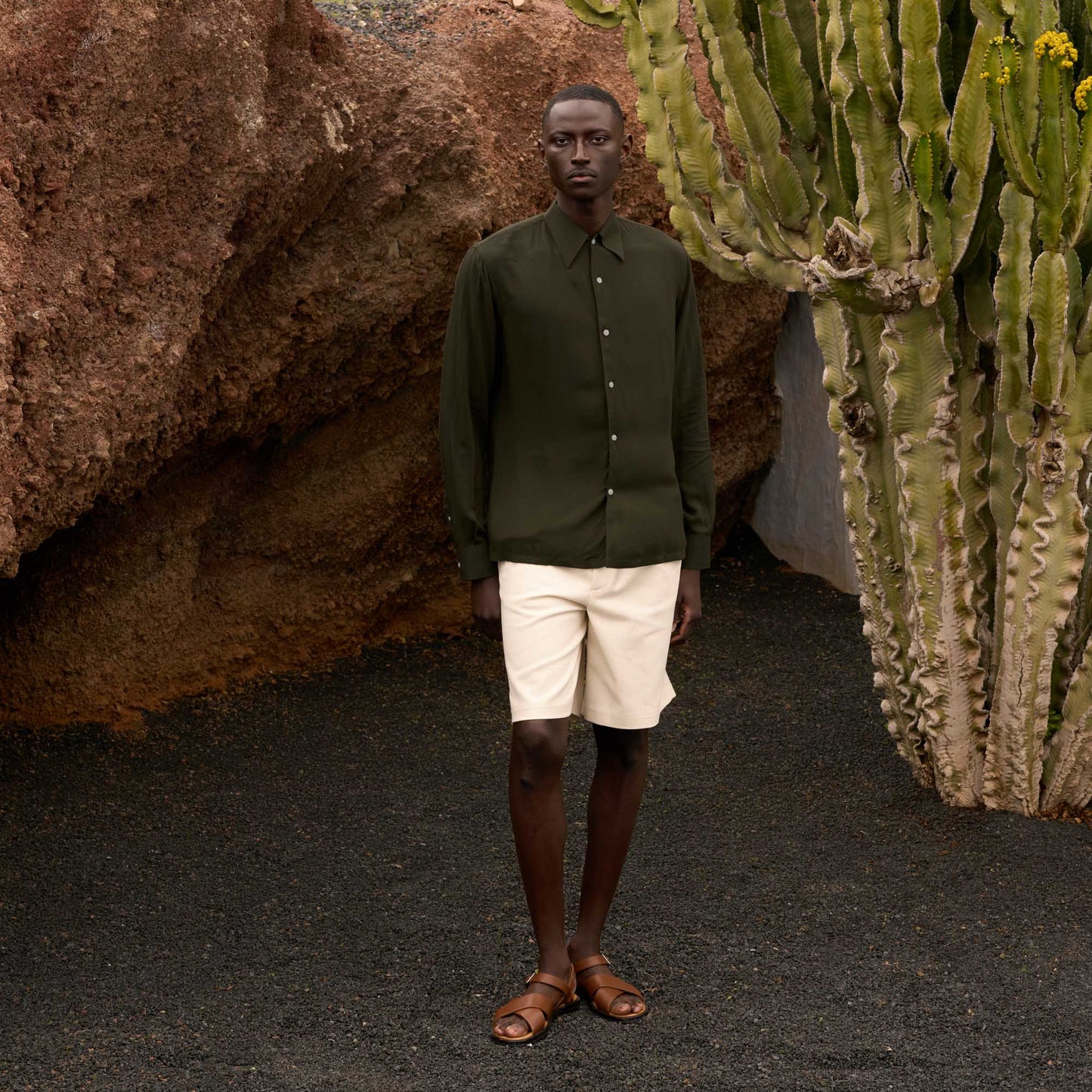 Green Ecovero viscose shirt