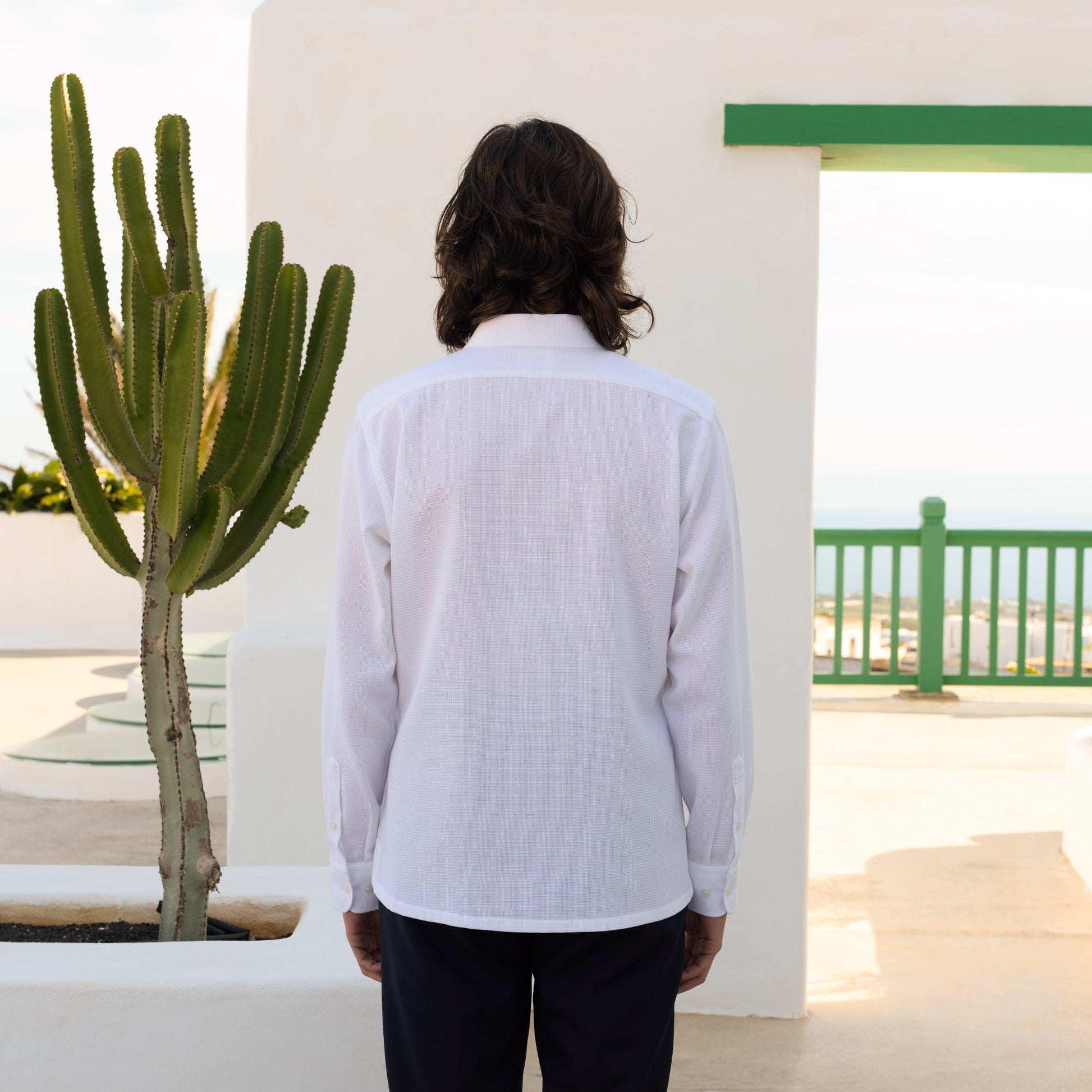 Chemise en coton giro inglese blanc