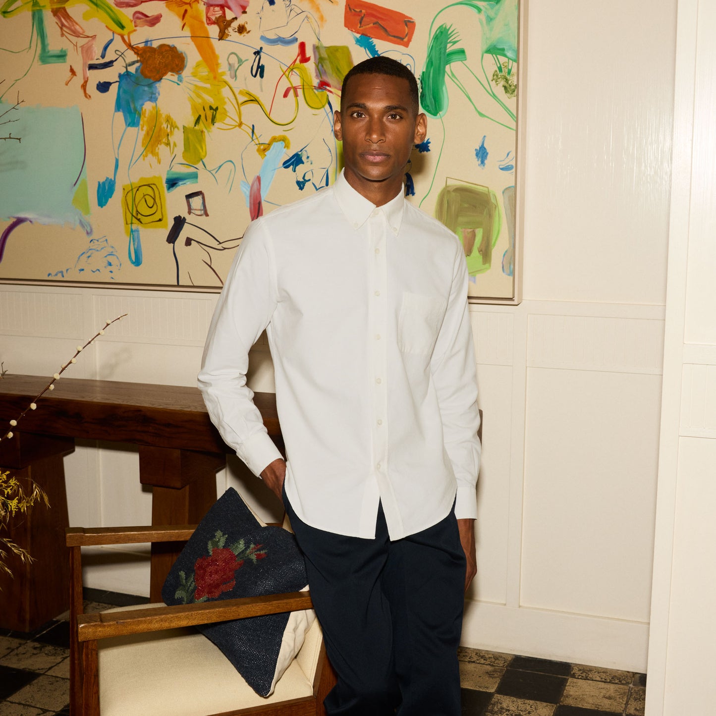 Chemise en oxford blanche