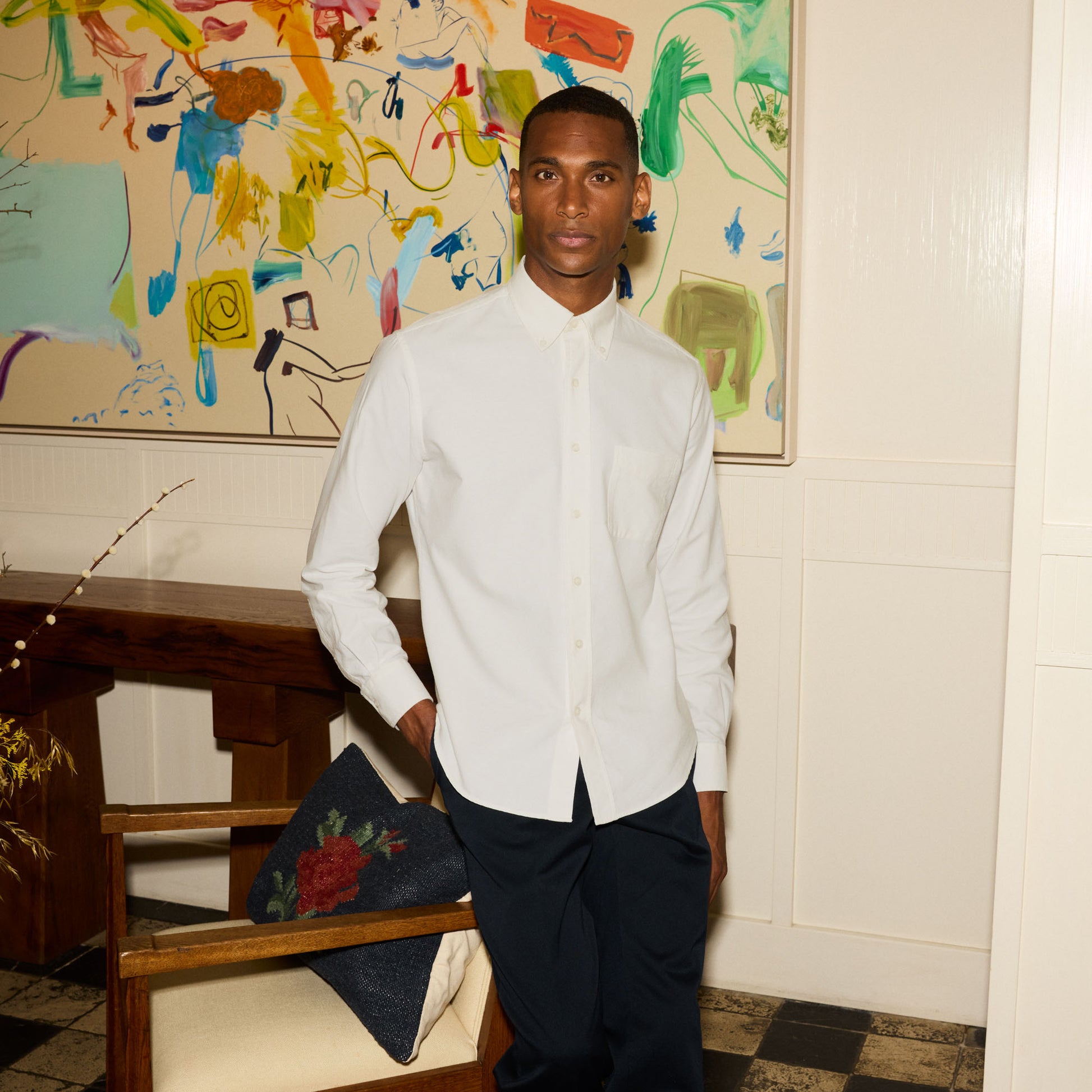 Chemise en oxford blanche