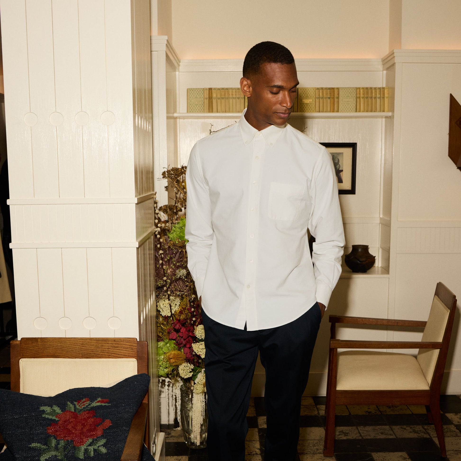 Chemise en oxford blanche