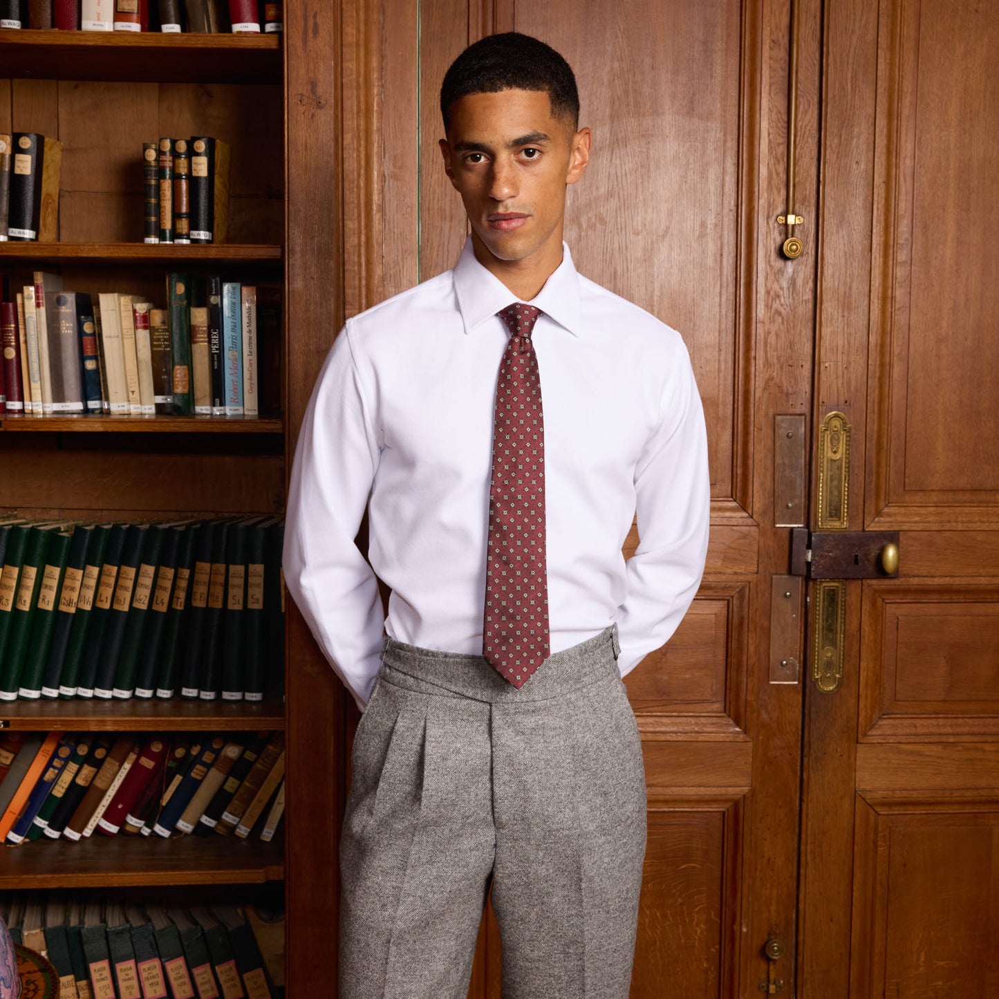 Chemise en flanelle blanche