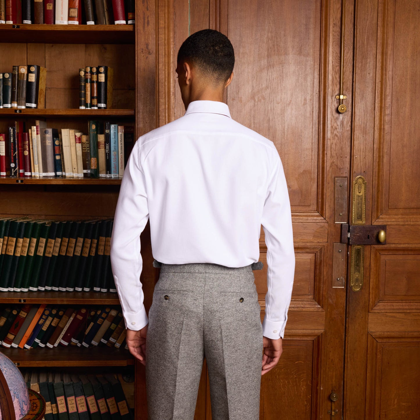Chemise en flanelle blanche