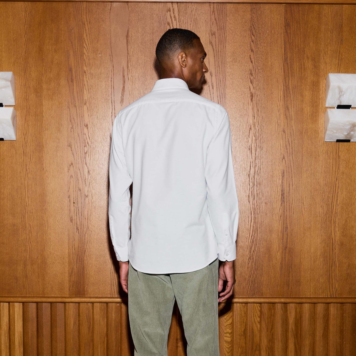 Chemise en flanelle blanche