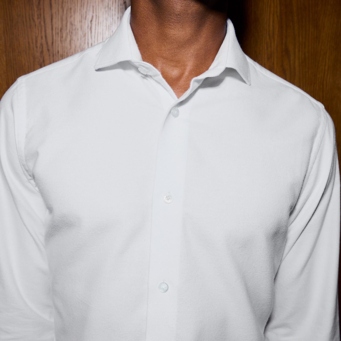 Chemise en flanelle blanche