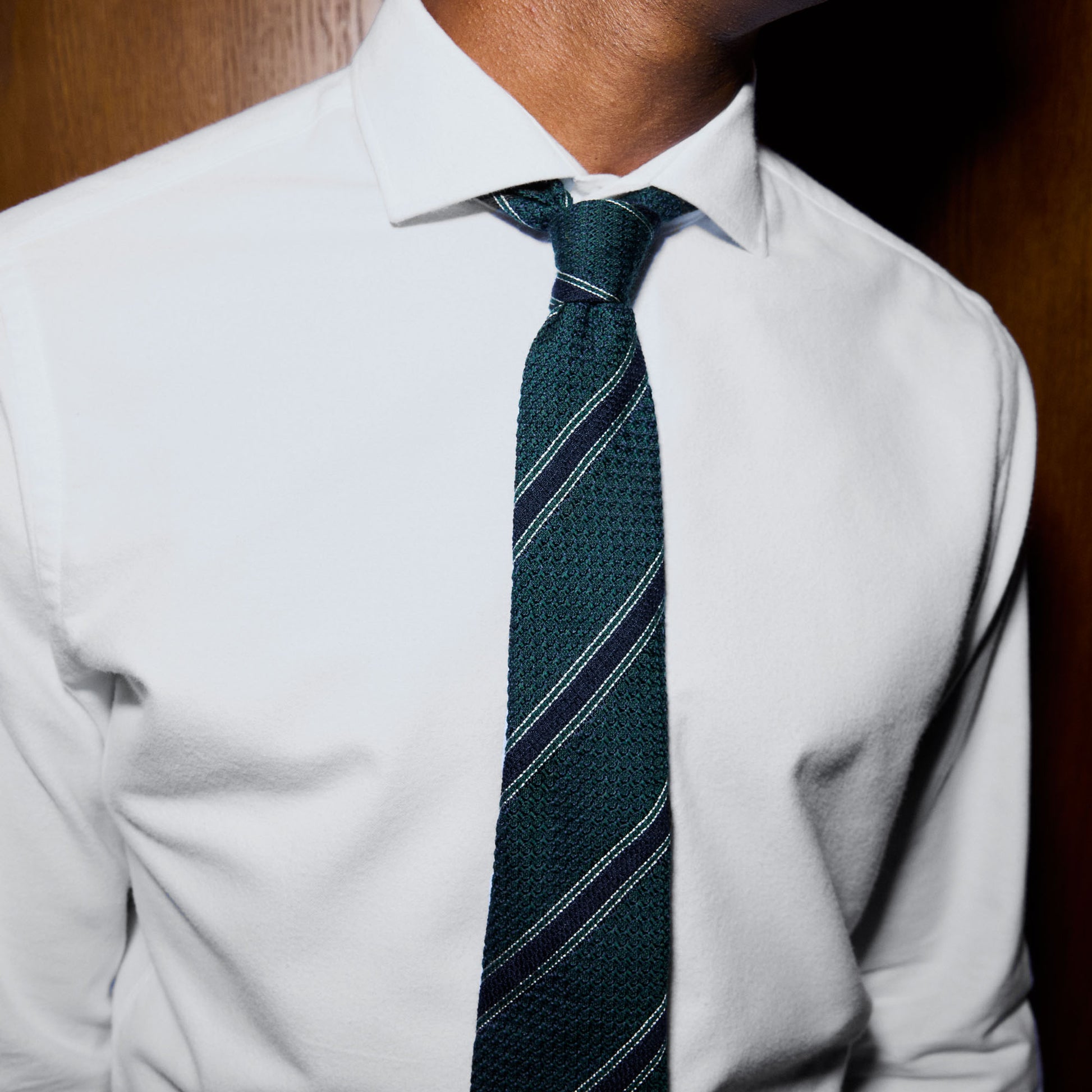 Chemise en flanelle blanche