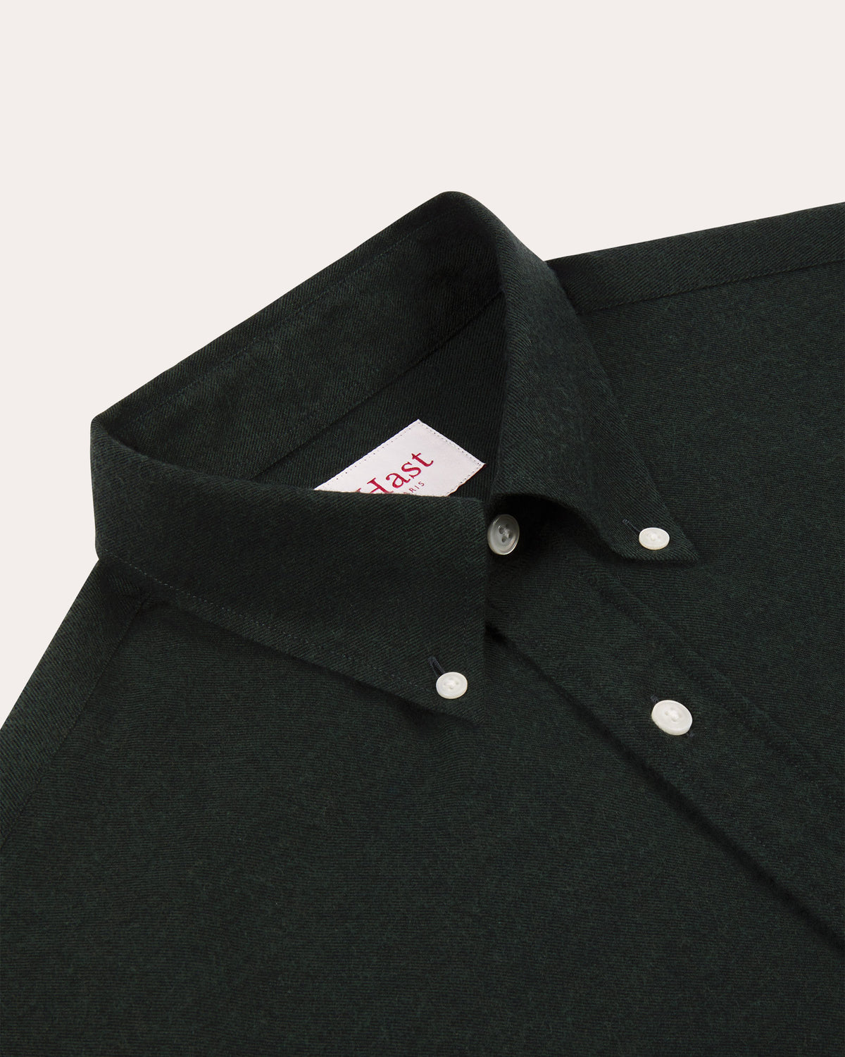 Green cotton-wool shirt