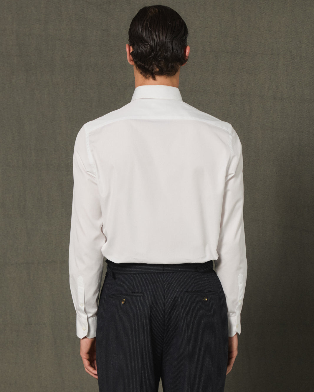 White poplin formal shirt