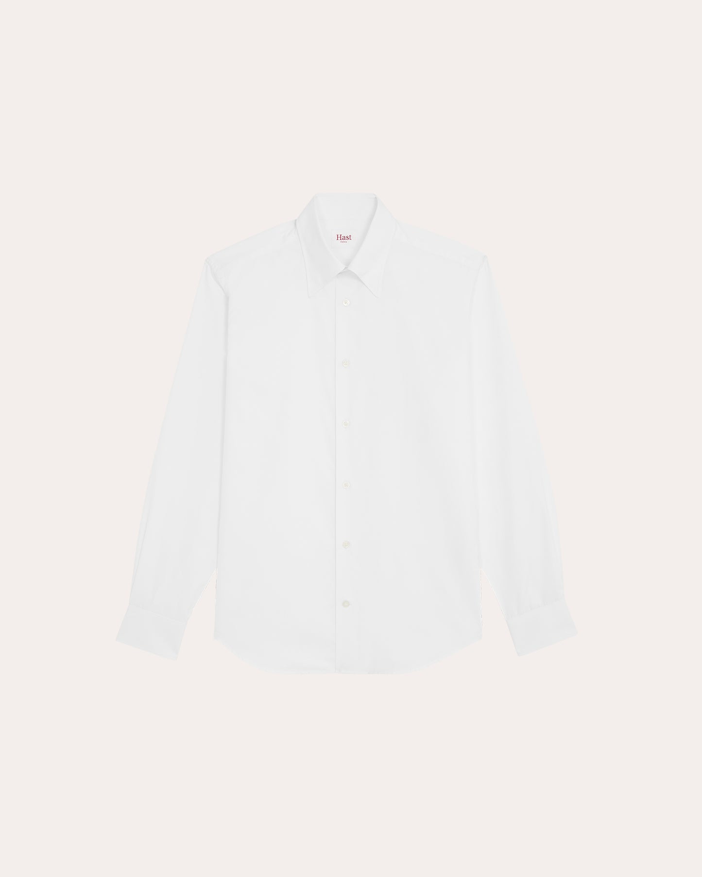 Chemise formelle en popeline de coton blanc