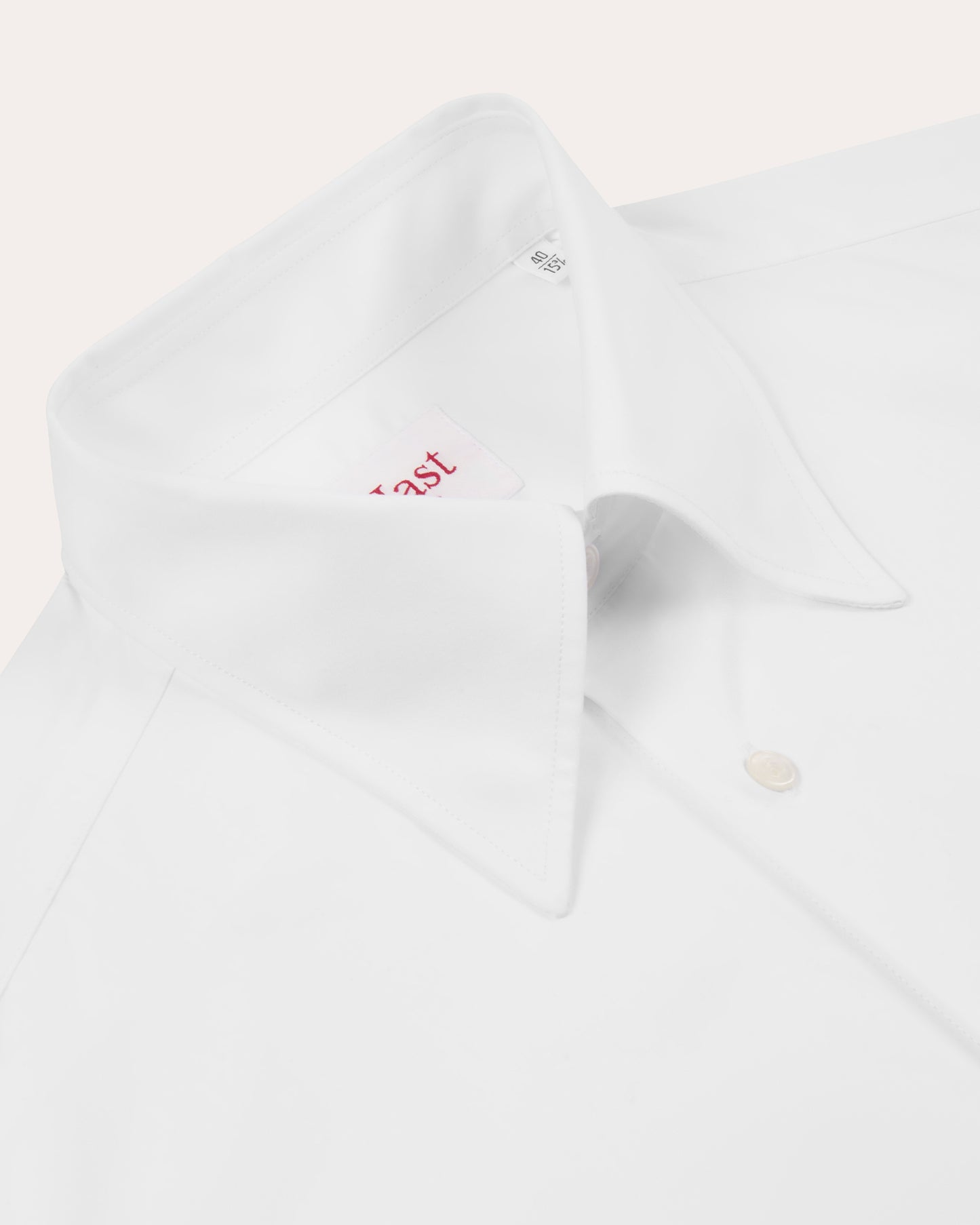 Chemise formelle en popeline de coton blanc