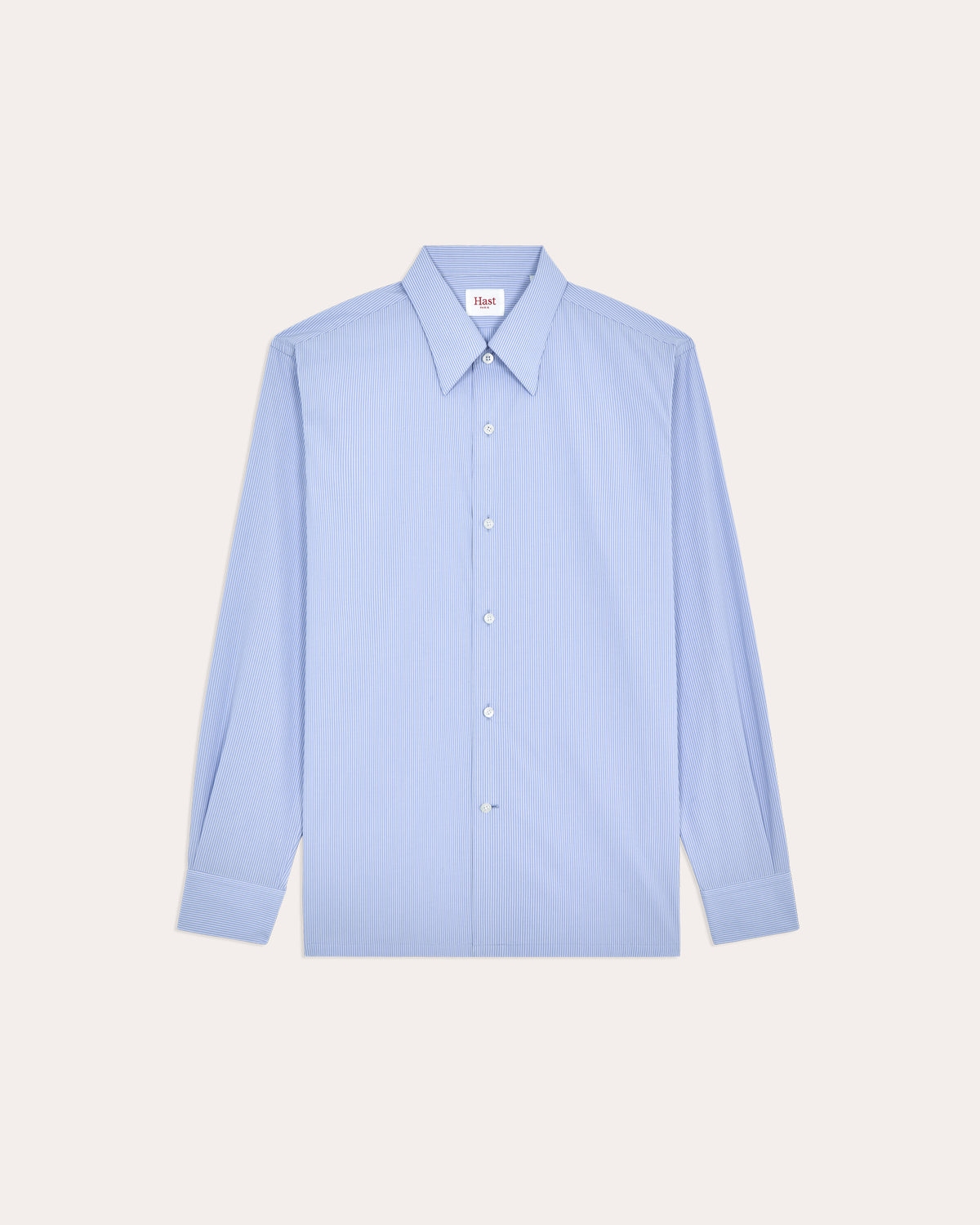 Blue striped cotton shirt