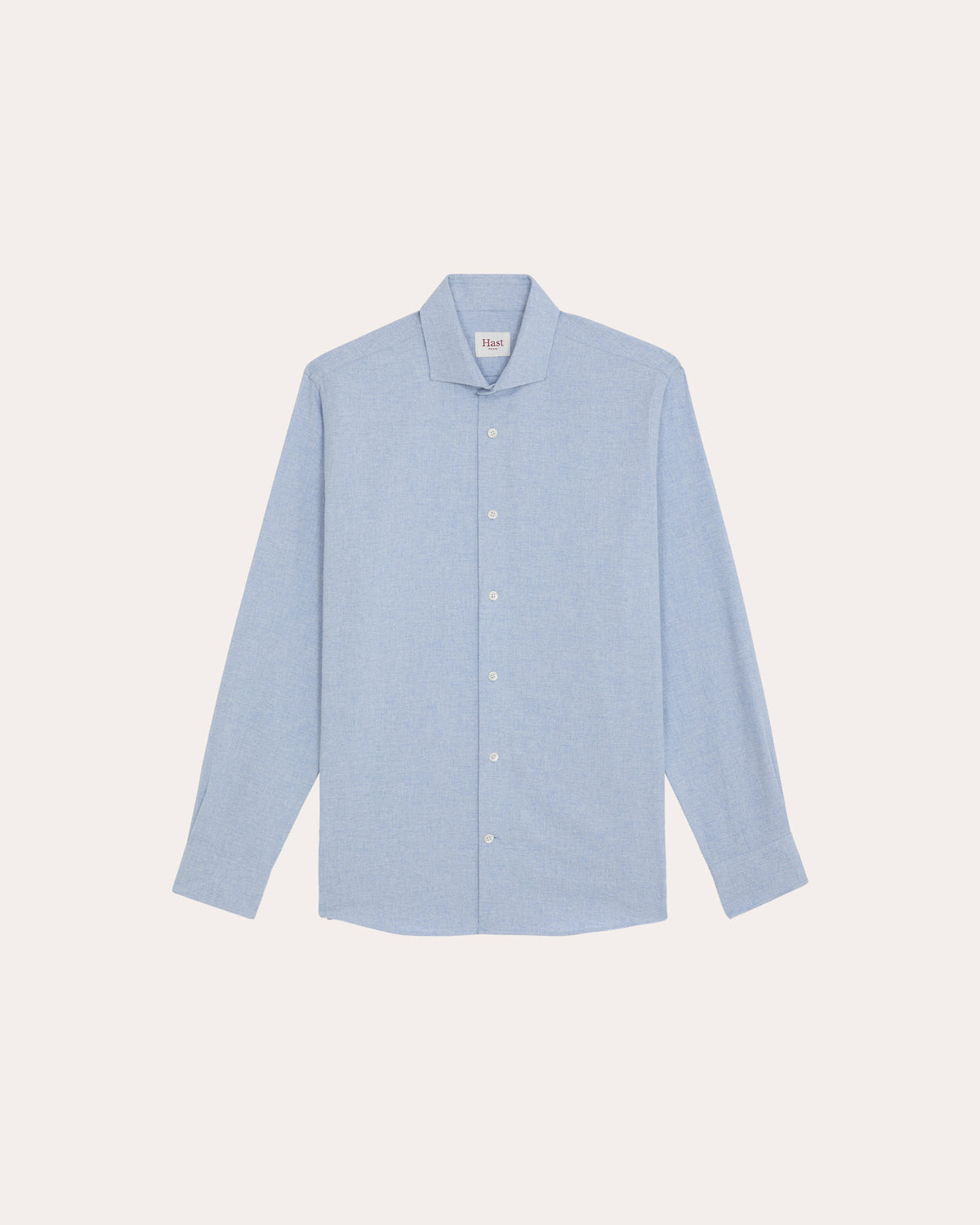 Blue cotton flannel shirt