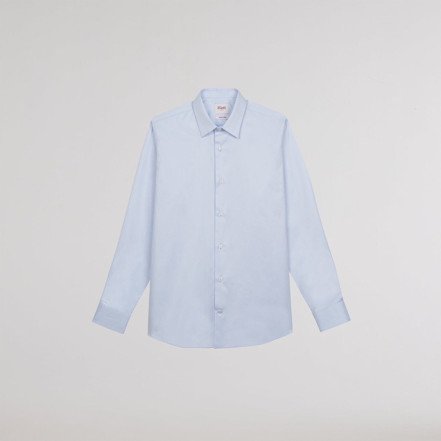 Sky blue double-twisted twill shirt
