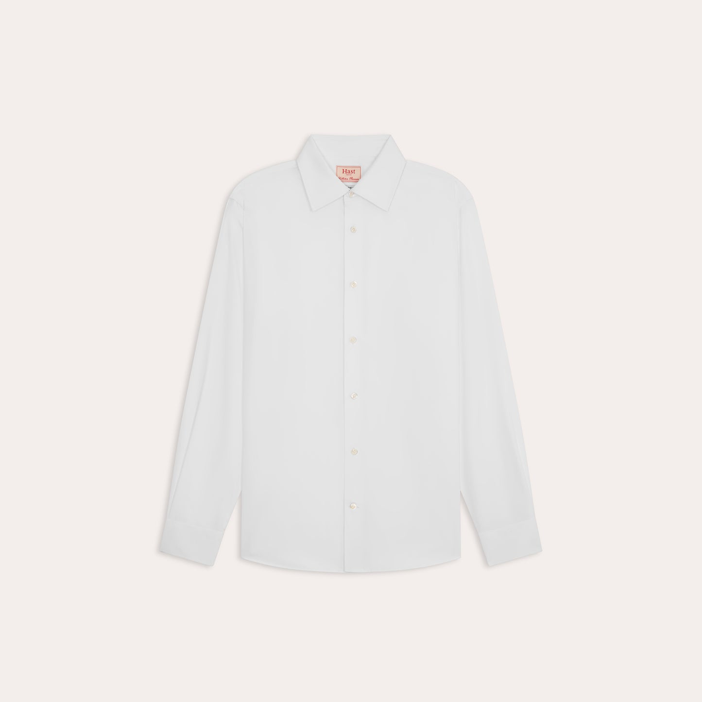 Chemise premium Thomas Mason en twill blanc uni