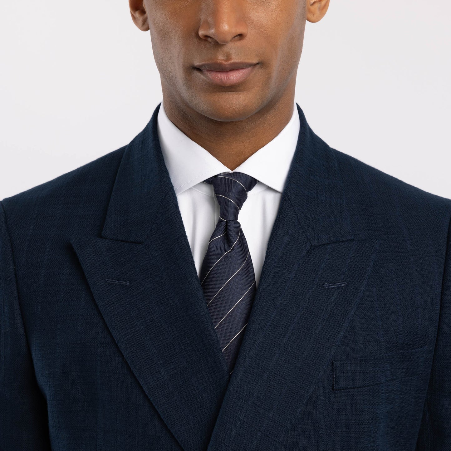 Chemise premium Thomas Mason en pinpoint blanc uni