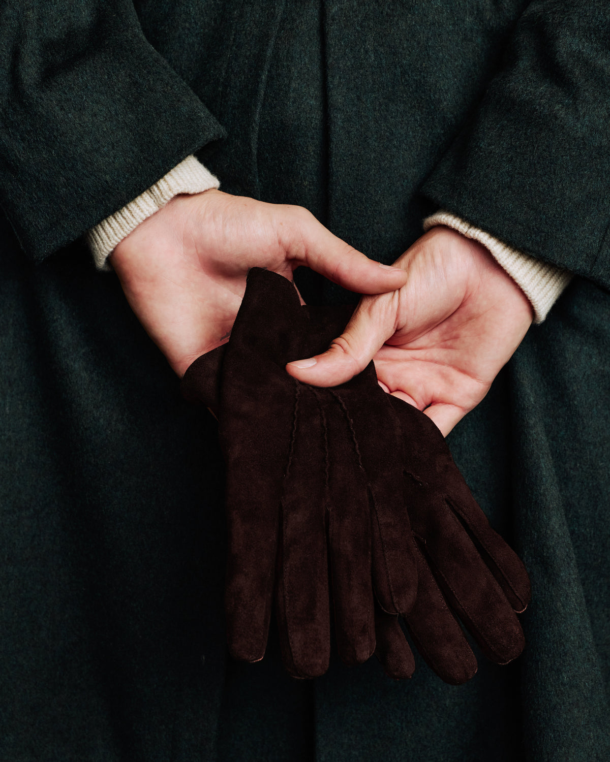 Gants en cuir d'agneau bordeaux