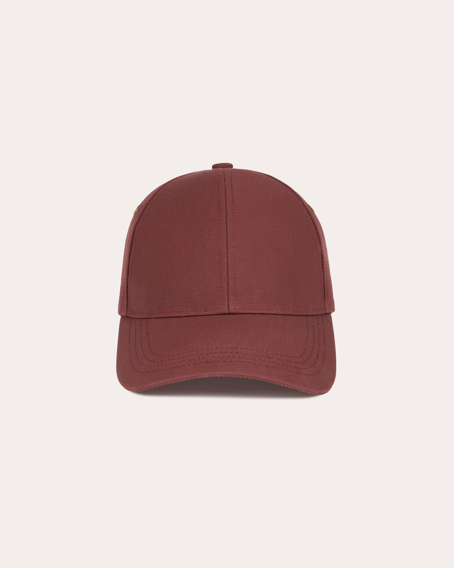 Casquette en coton bordeaux