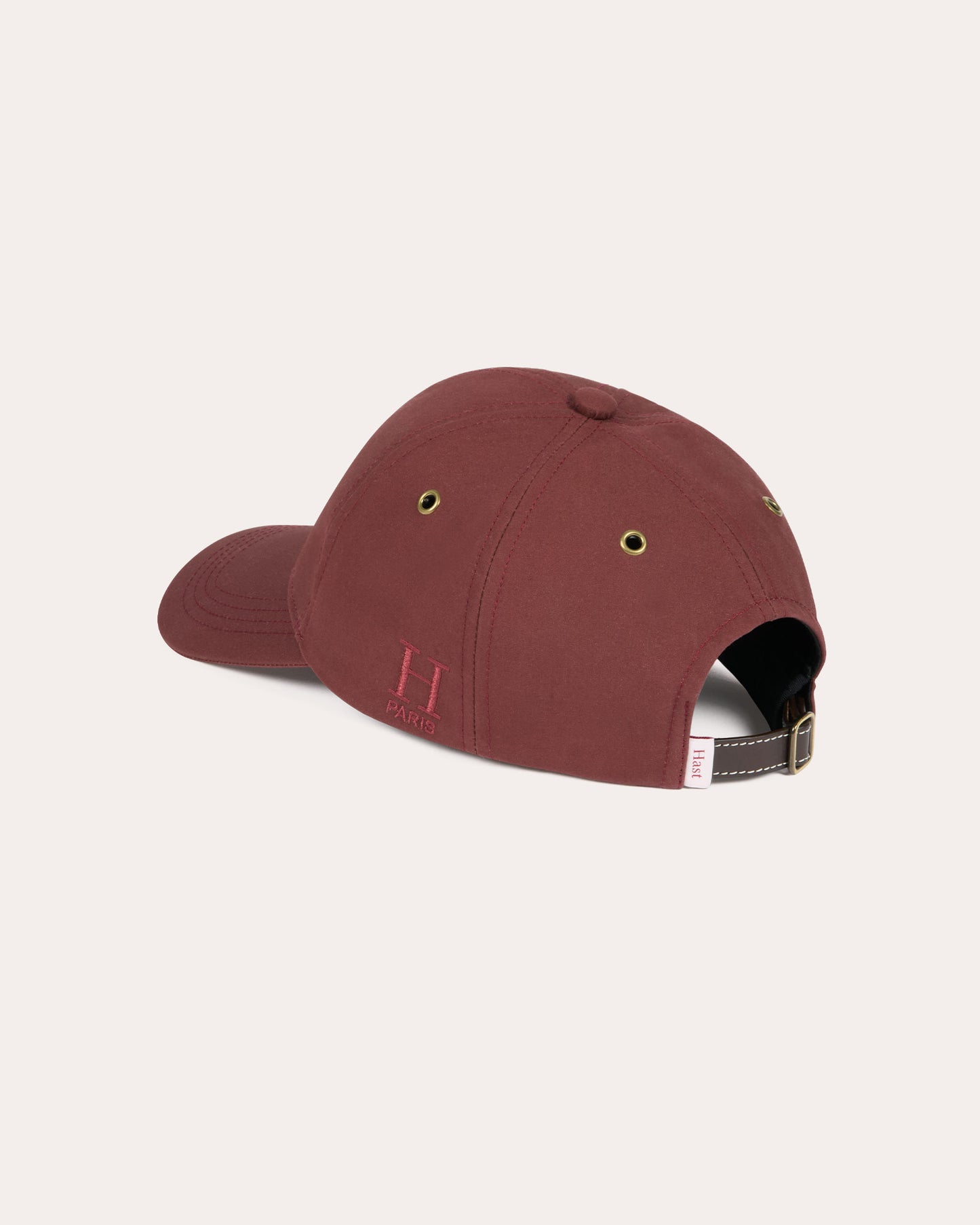 Casquette en coton bordeaux