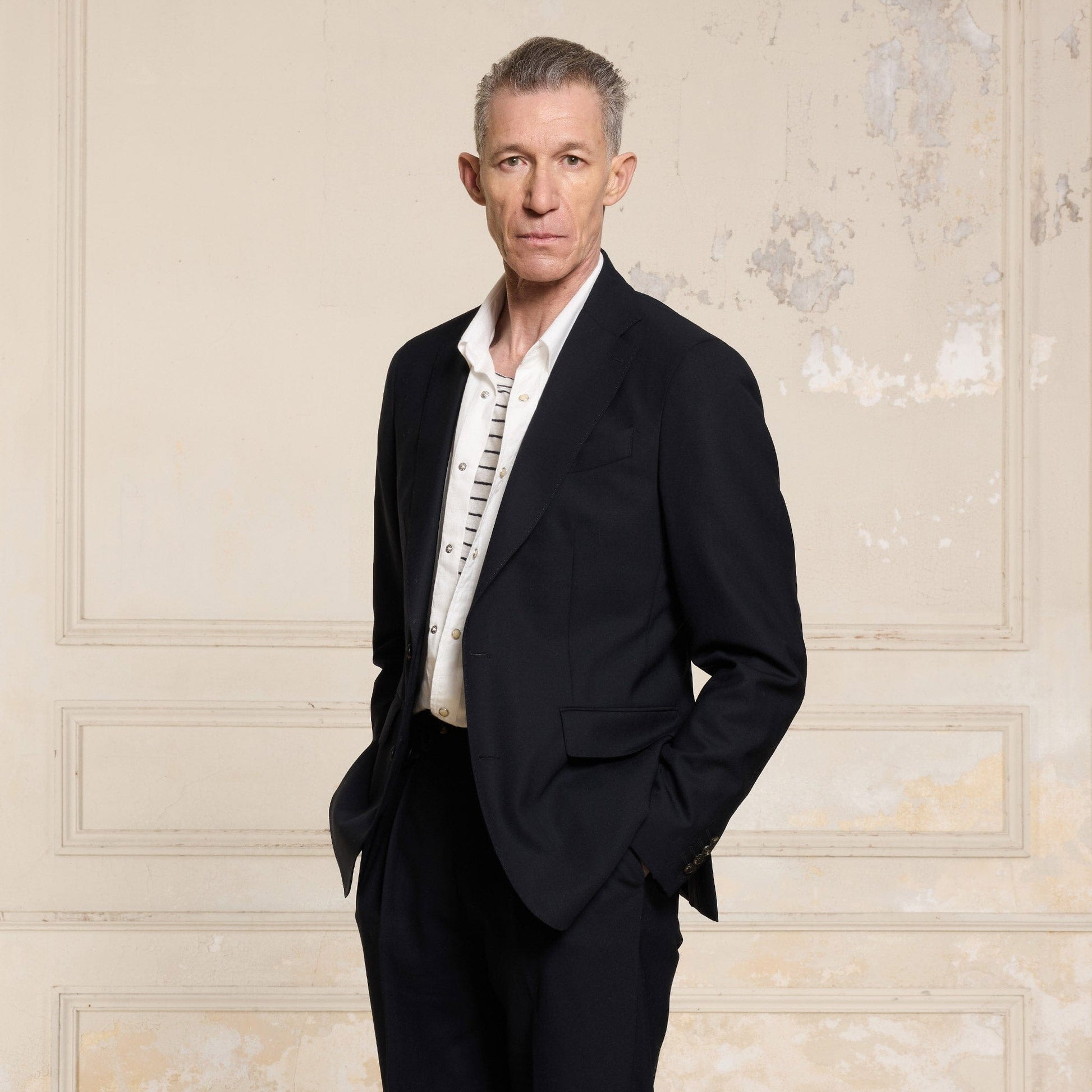 Veste en laine Fresco marine