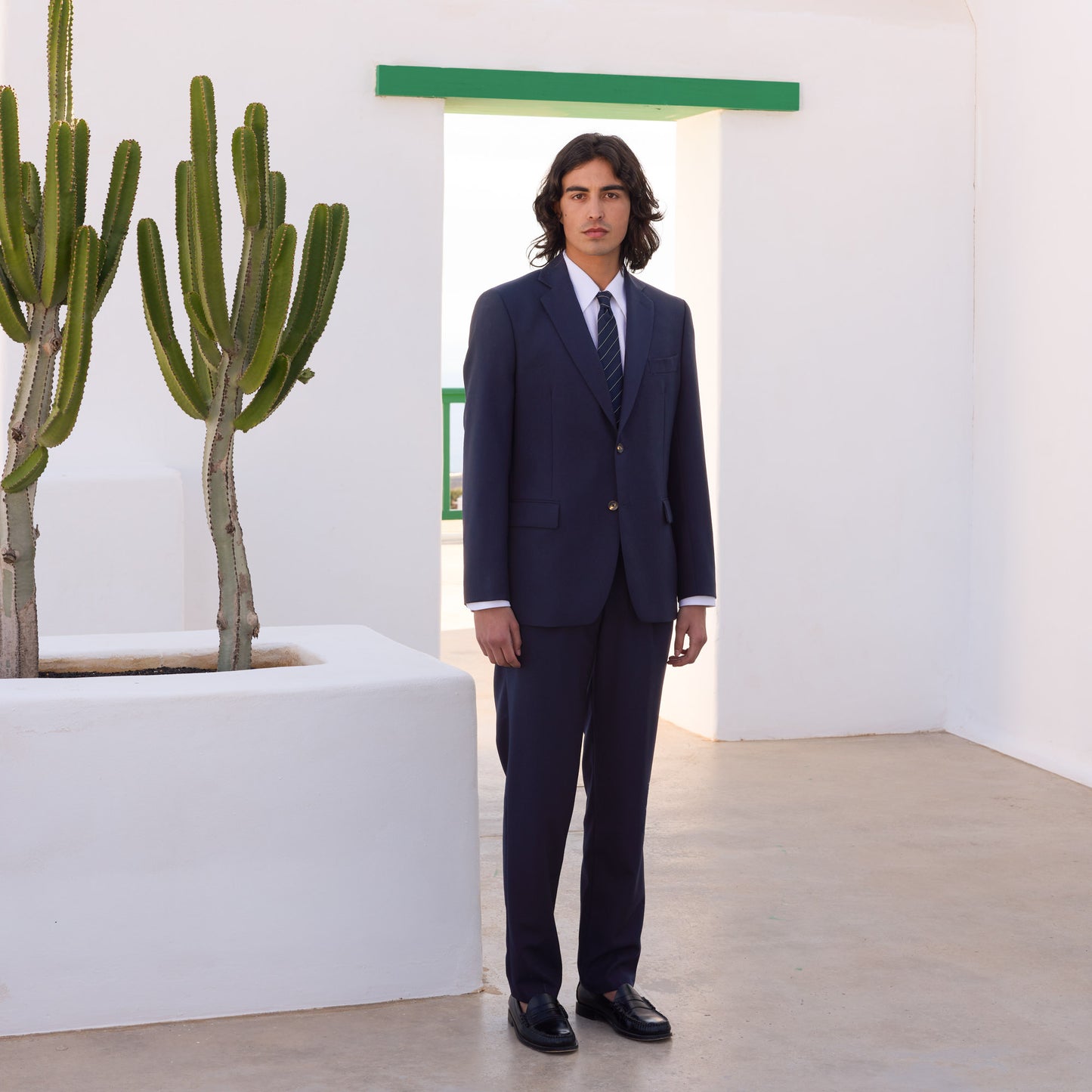 Veste en laine froide marine