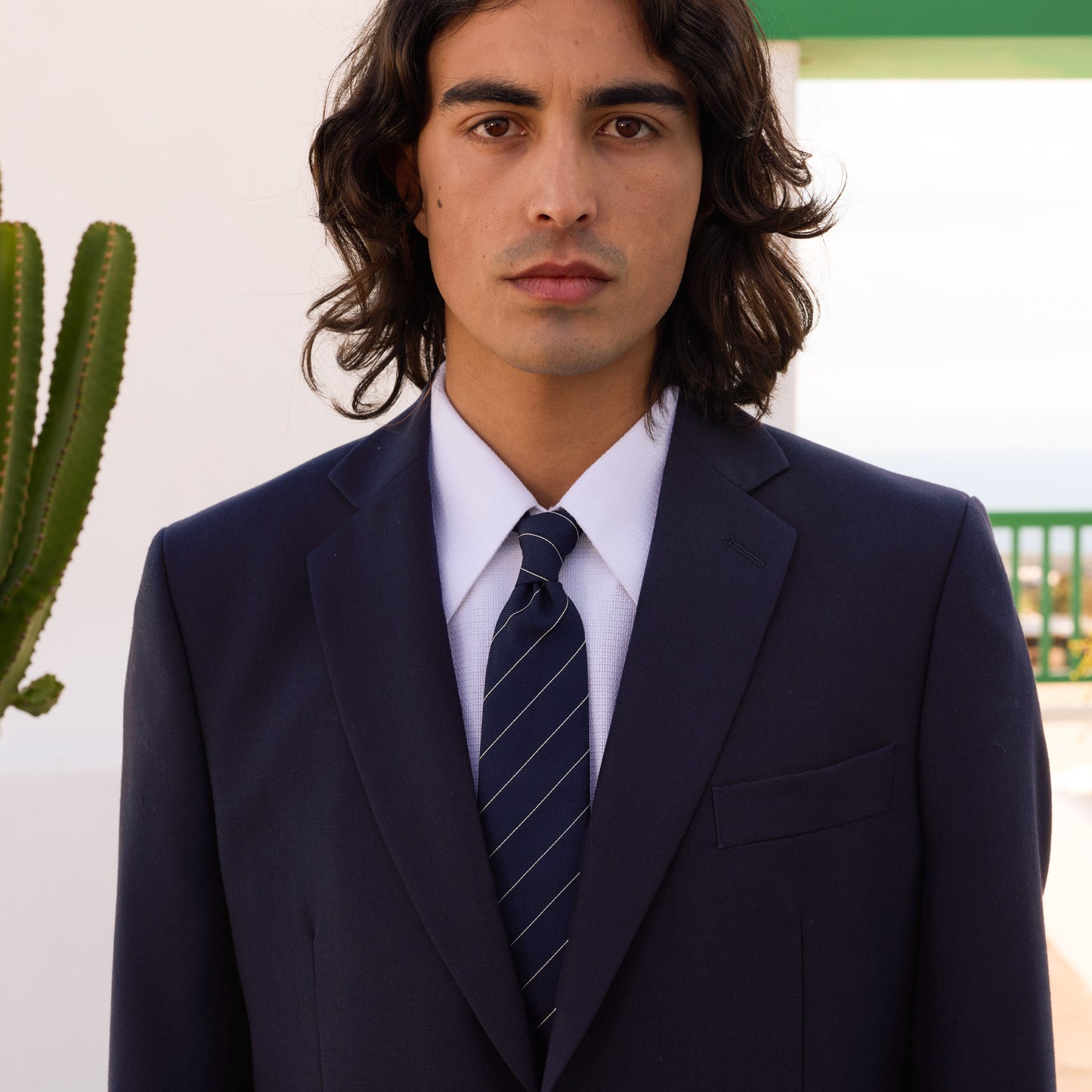 Veste en laine froide marine