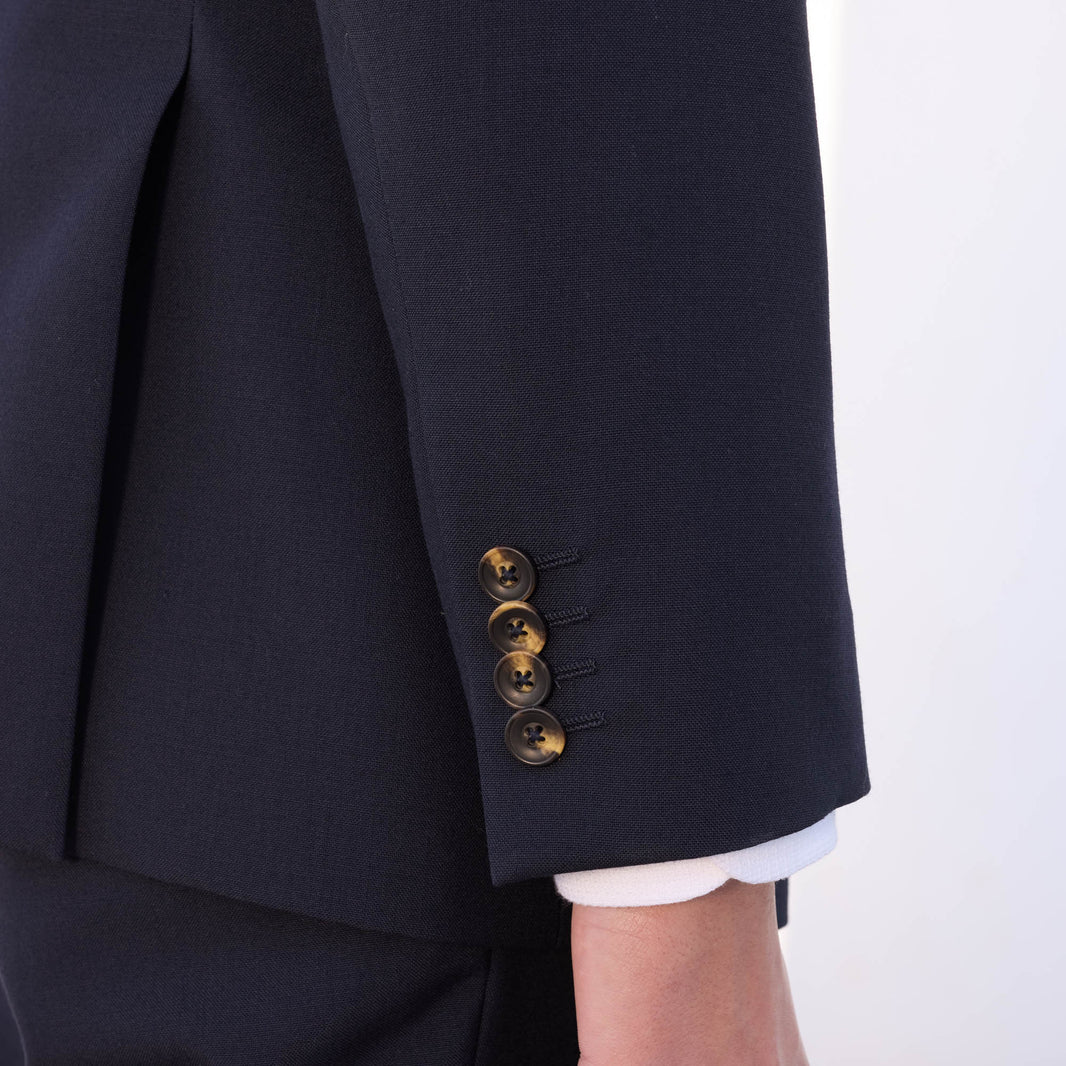 Veste en laine froide marine