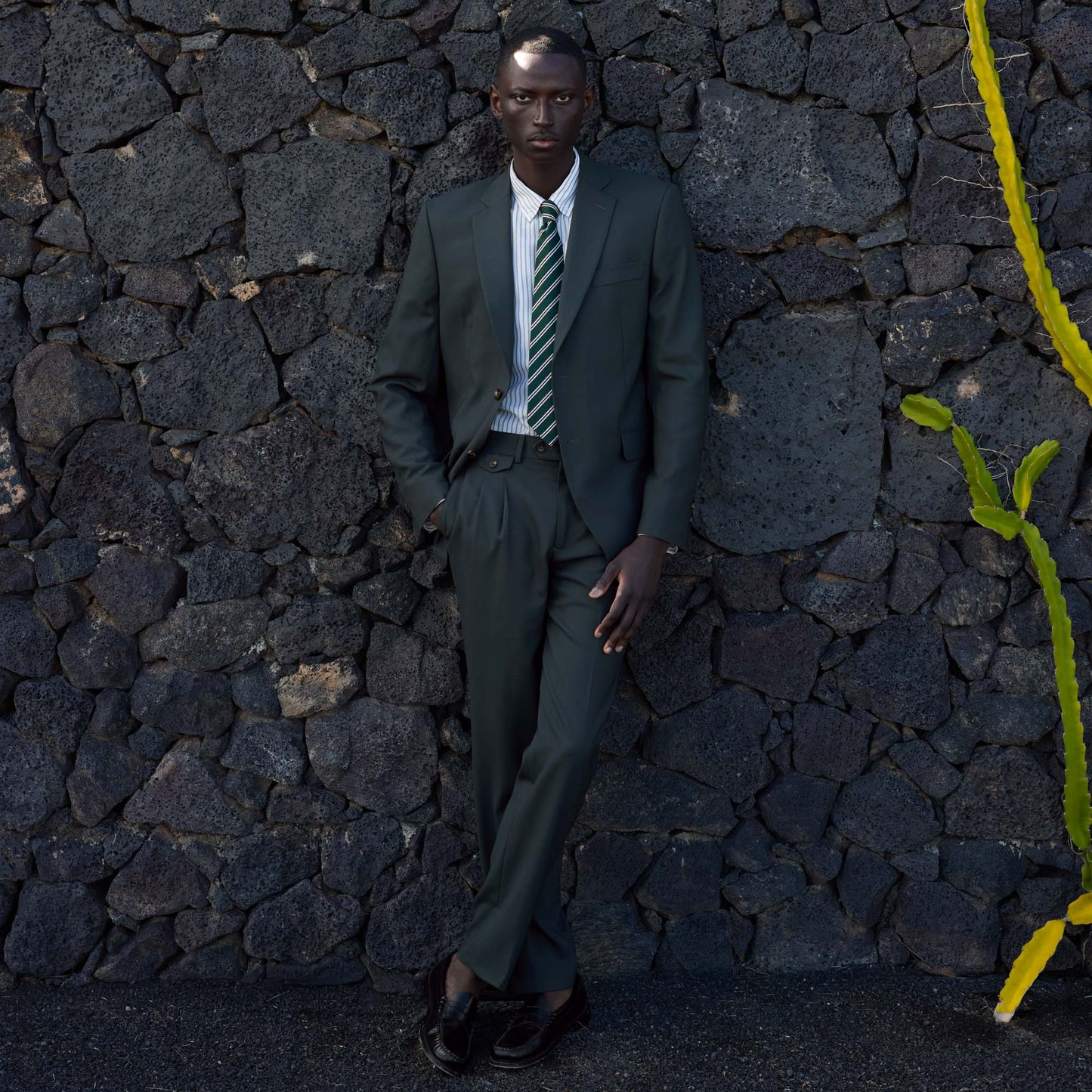 Fresco Hardy Minnis dark green wool jacket