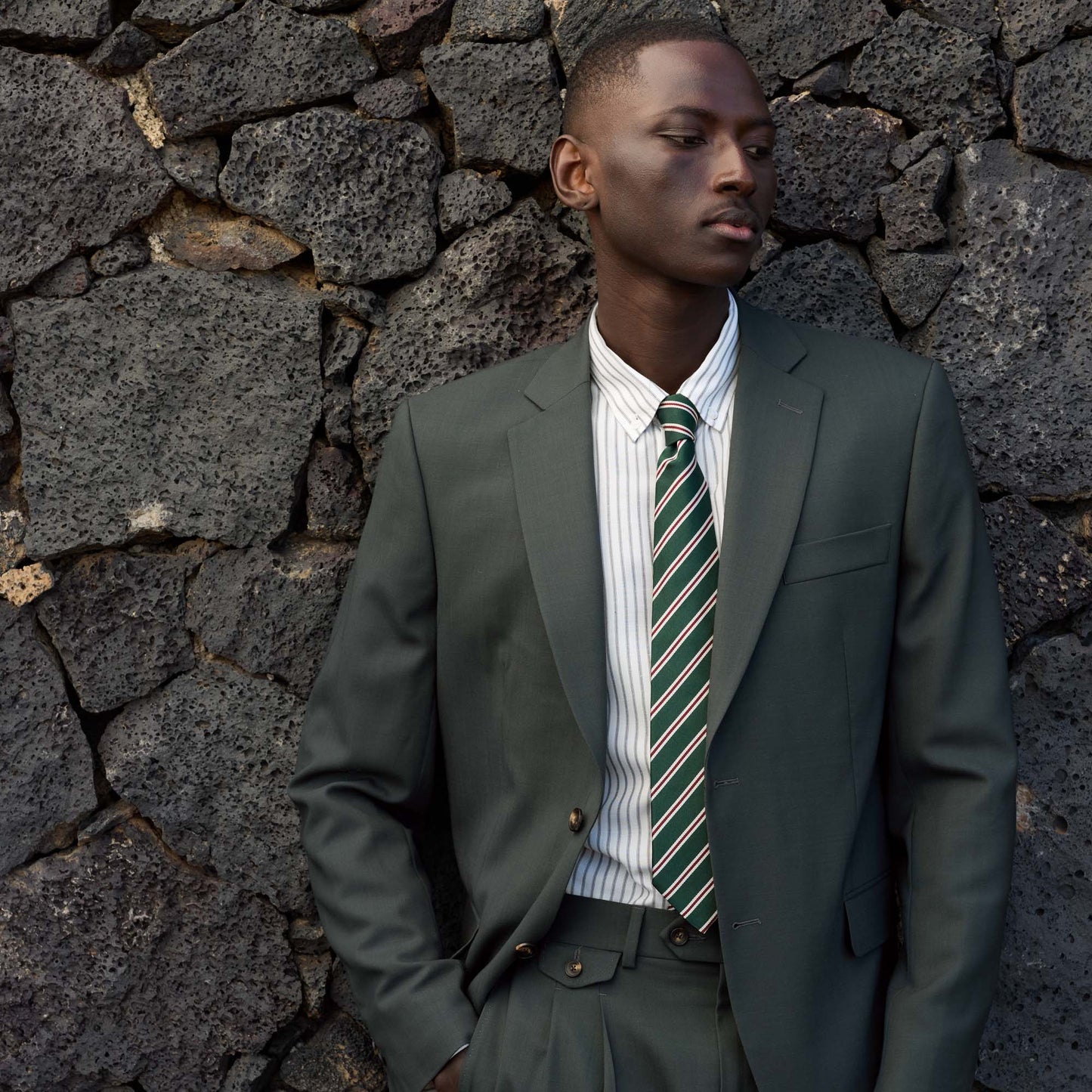 Fresco Hardy Minnis dark green wool jacket